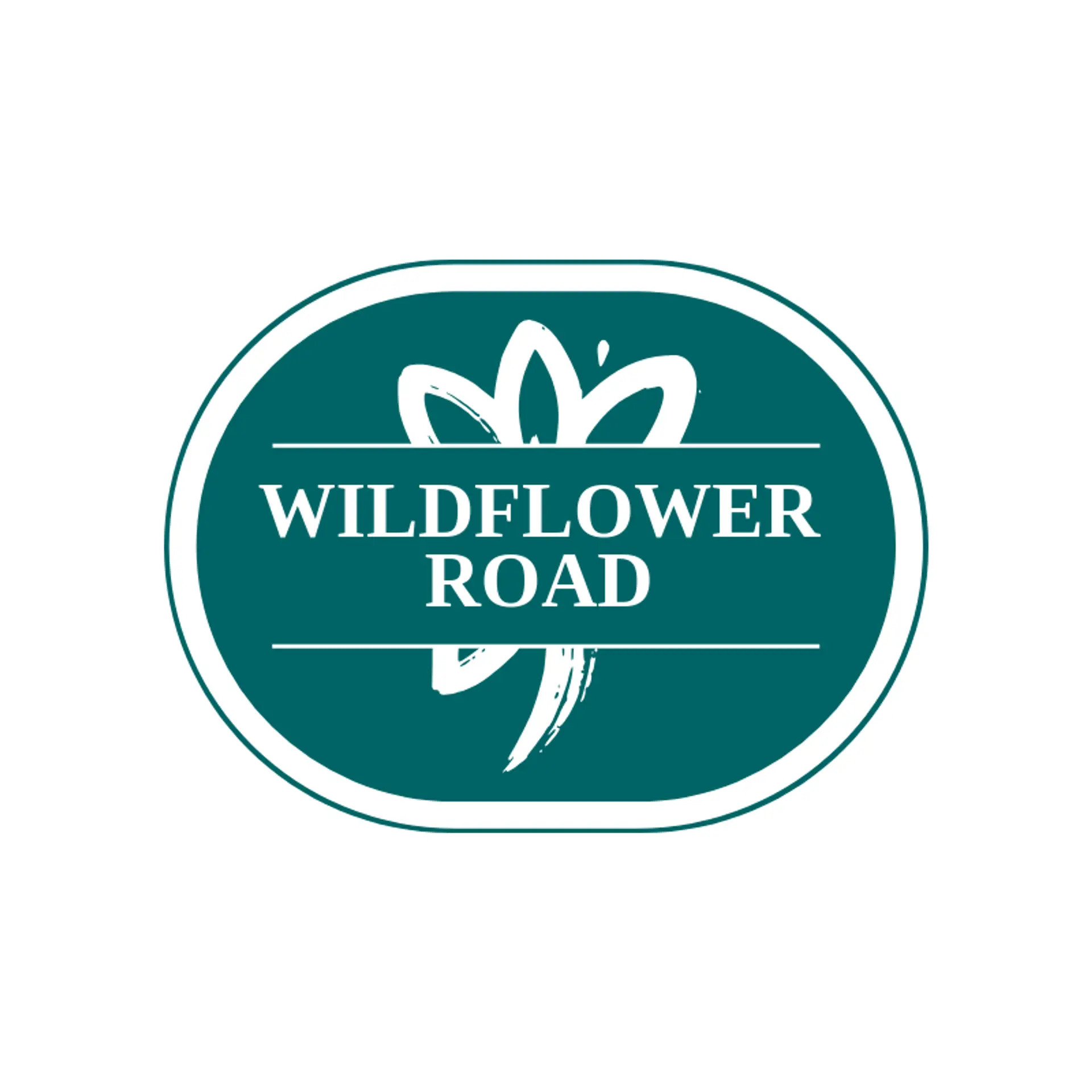 Wildflower Road logo for hippie