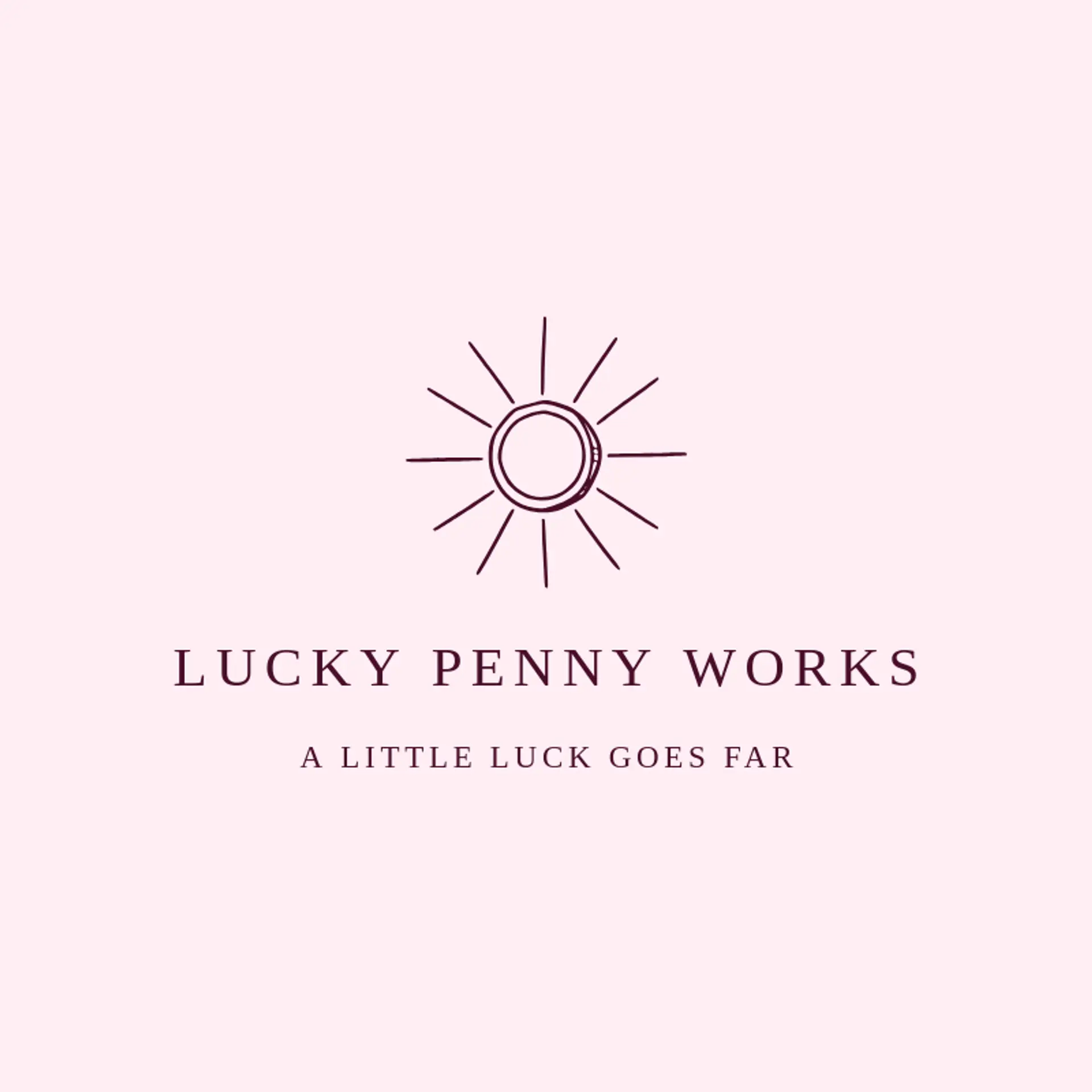 Lucky Penny Works logo for coin