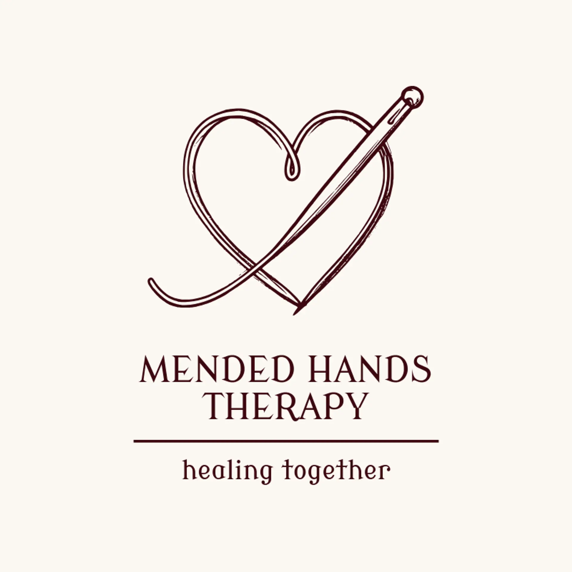 Mended Hands Therapy logo for heart