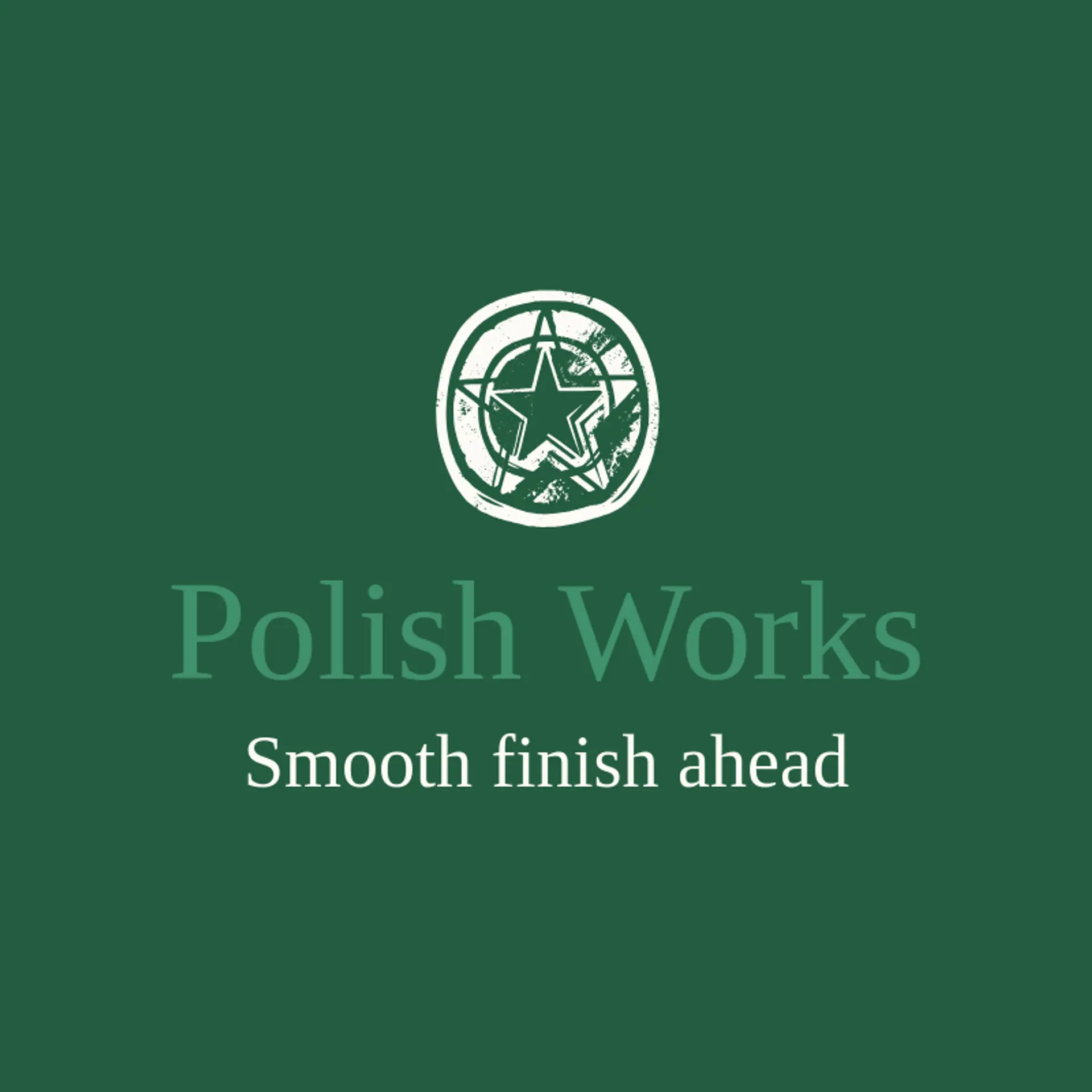 Polish Works logo for auto detailing