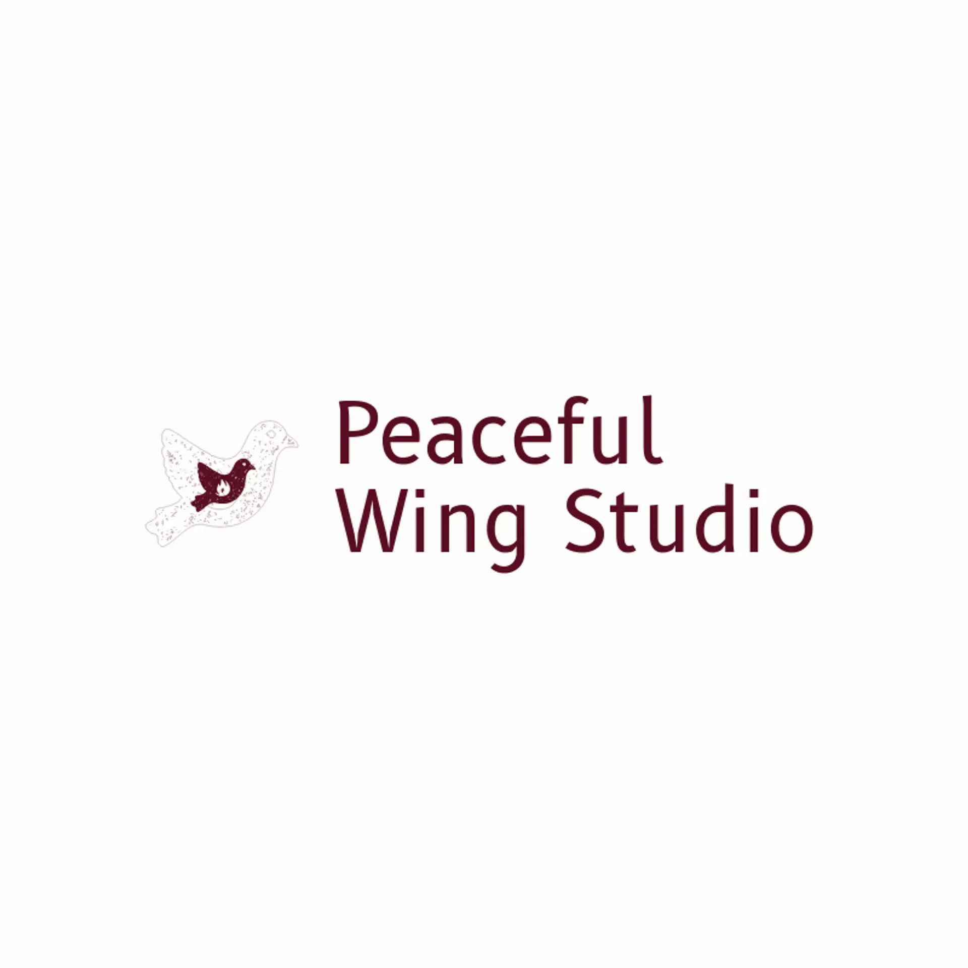 Peaceful Wing Studio logo for jewish