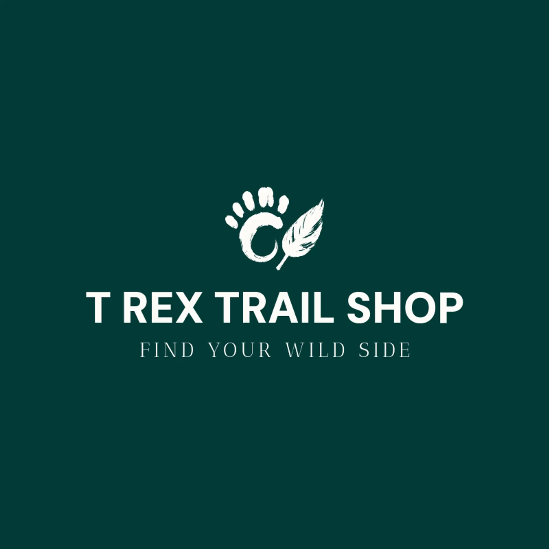 T Rex Trail Shop logo for dinosaur