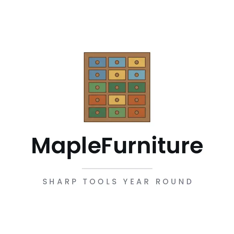 Minimal wooden cabinet with small drawers logo for MapleFurniture