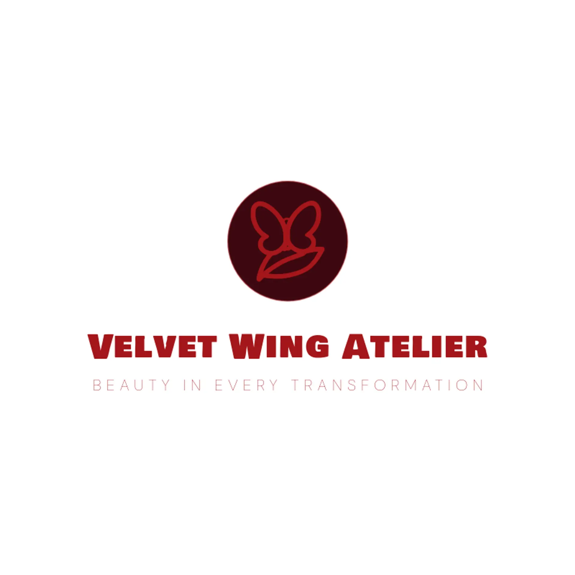 Velvet Wing Atelier logo for butterfly