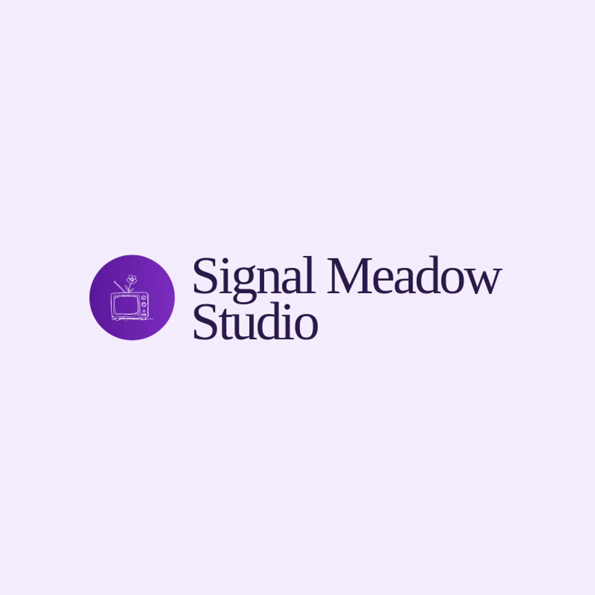 Signal Meadow Studio logo for television