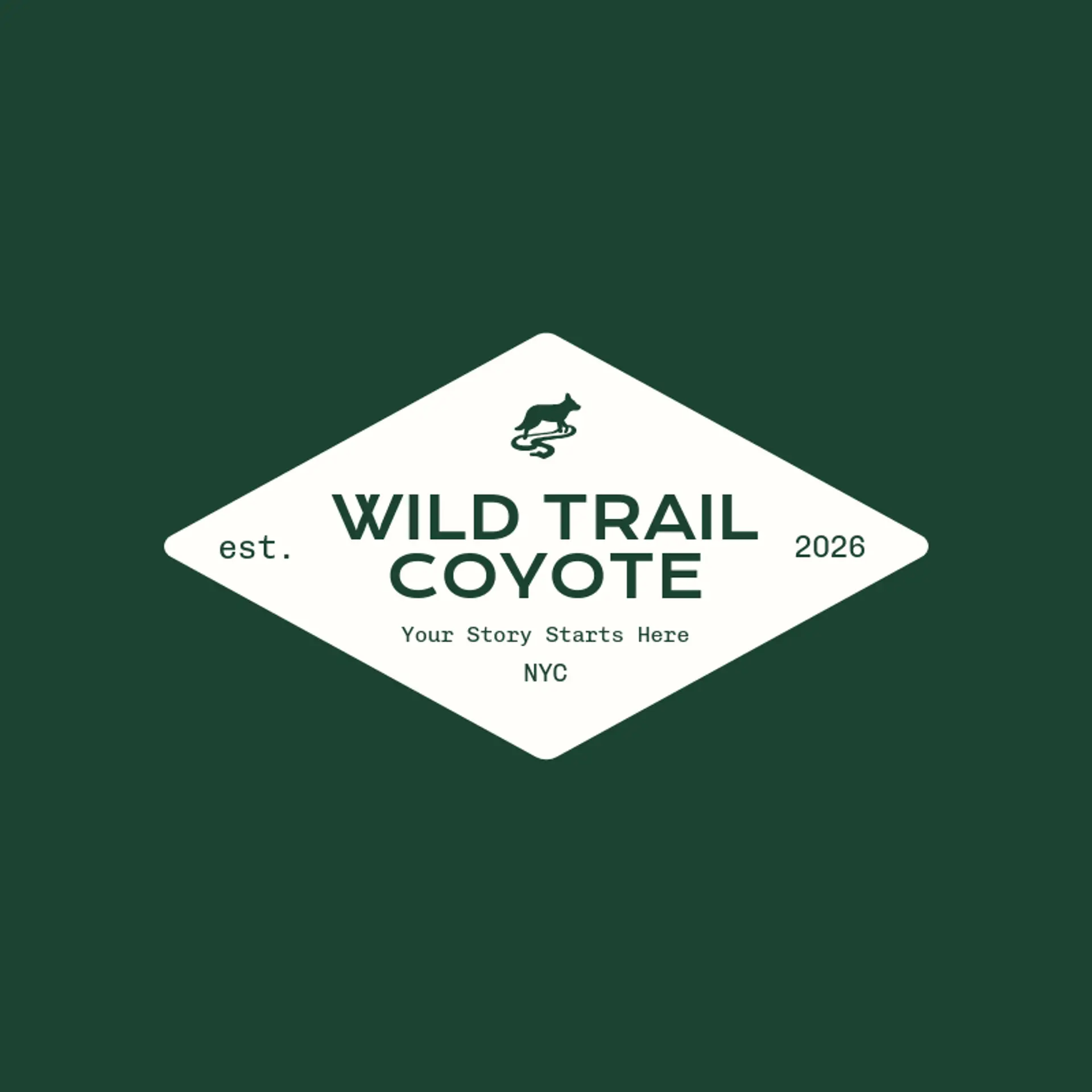 Wild Trail Coyote logo for coyote