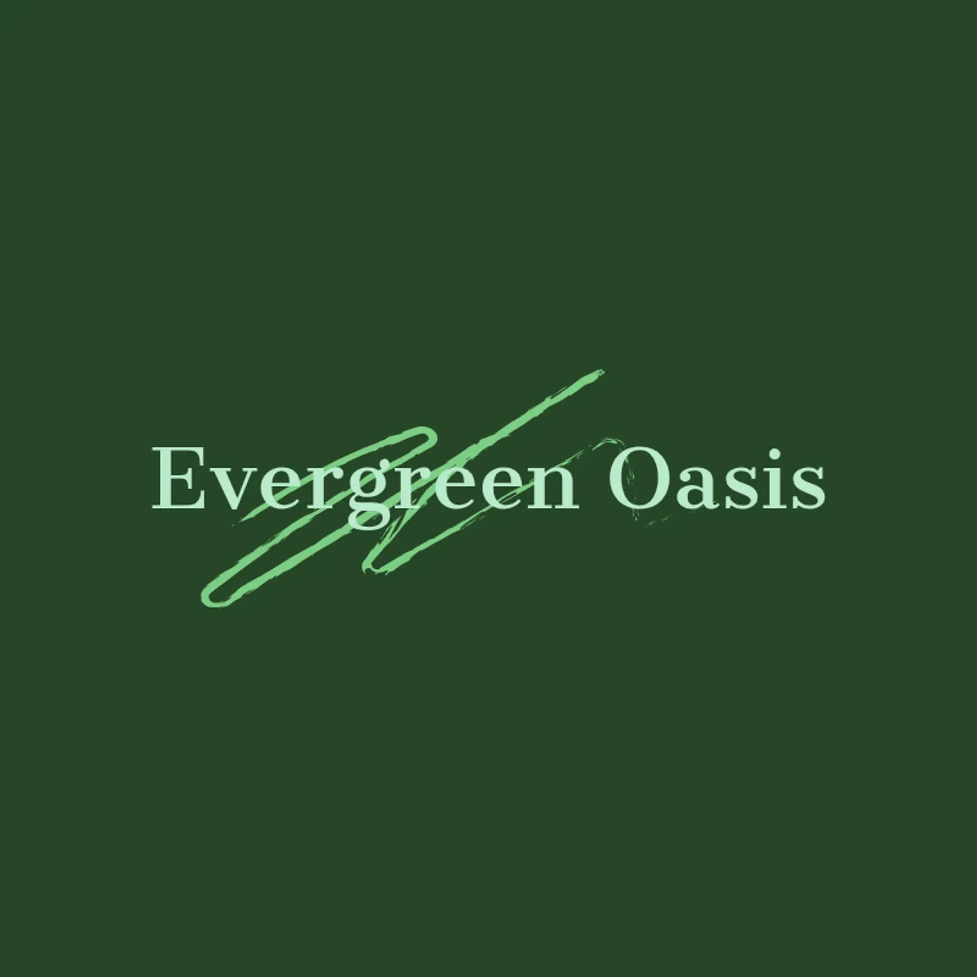 Evergreen Oasis logo for landscaping