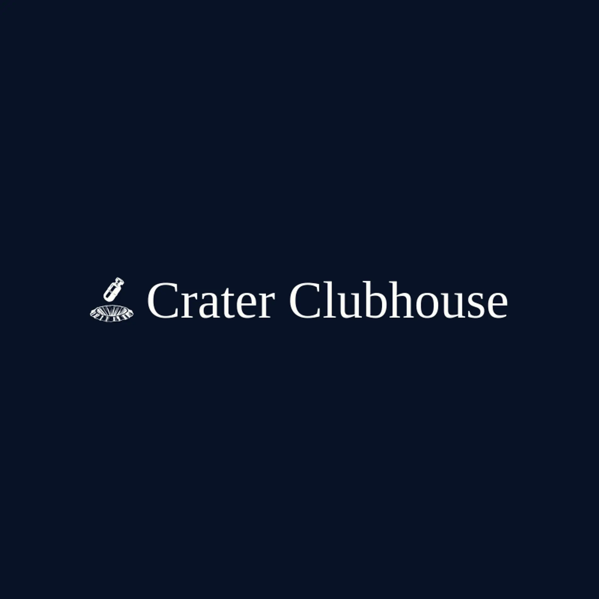 Crater Clubhouse logo for bomb