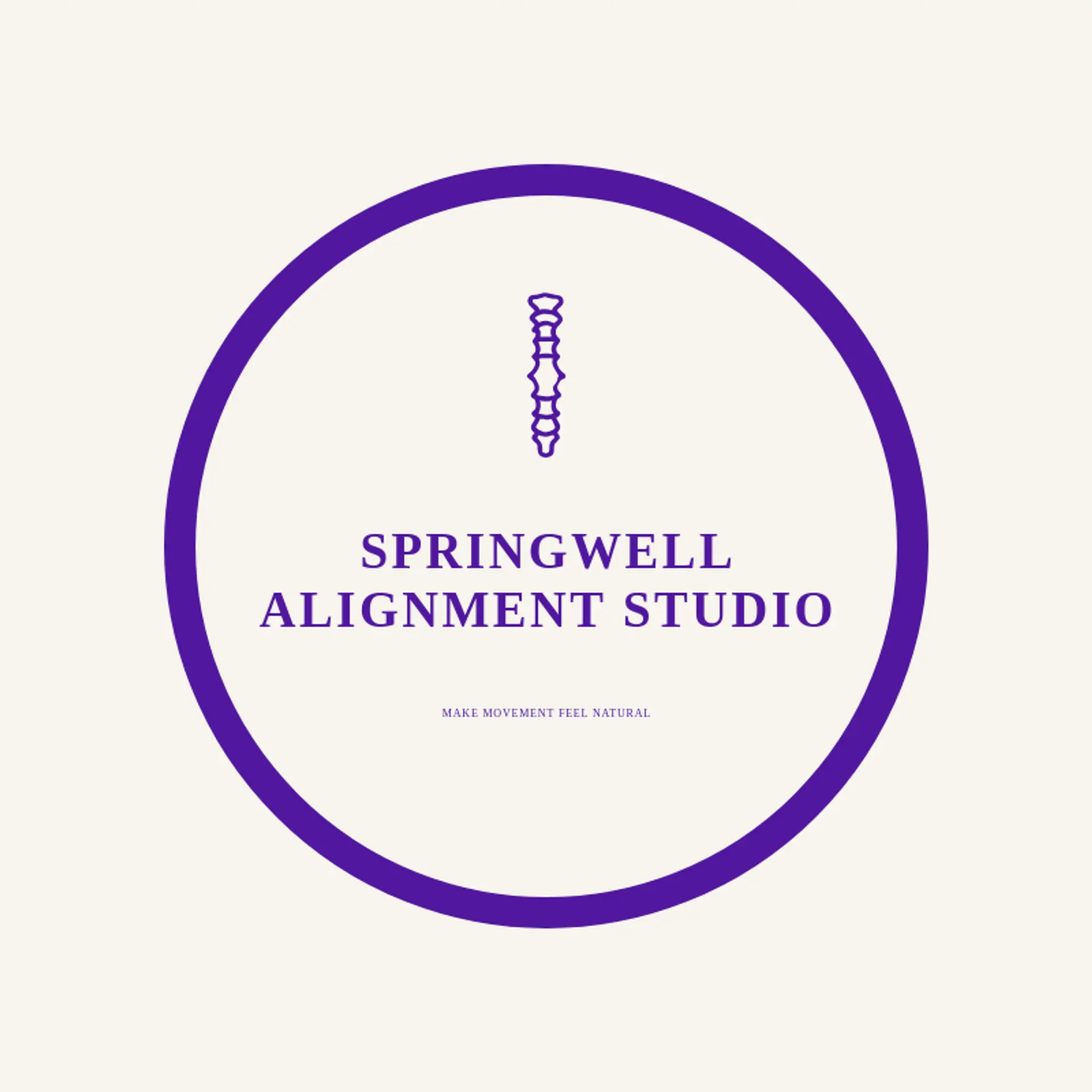 Springwell Alignment Studio logo for chiropractic