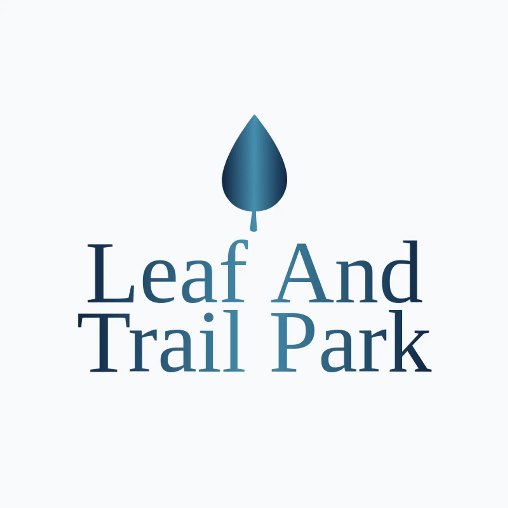 Leaf and Trail Park logo for park