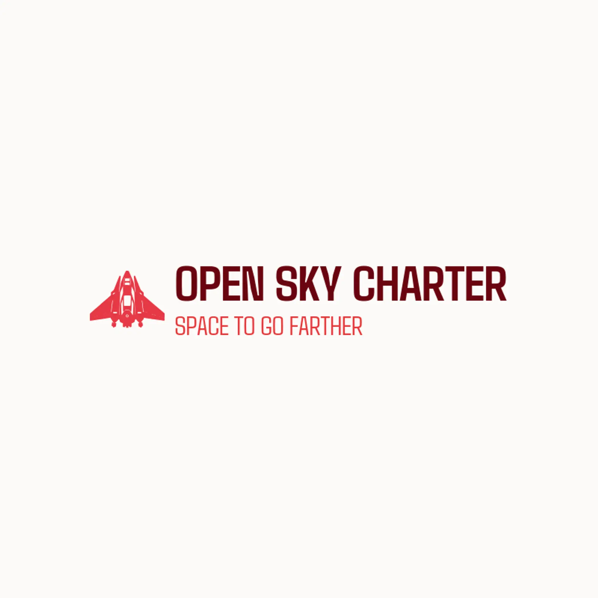 Open Sky Charter logo for aero