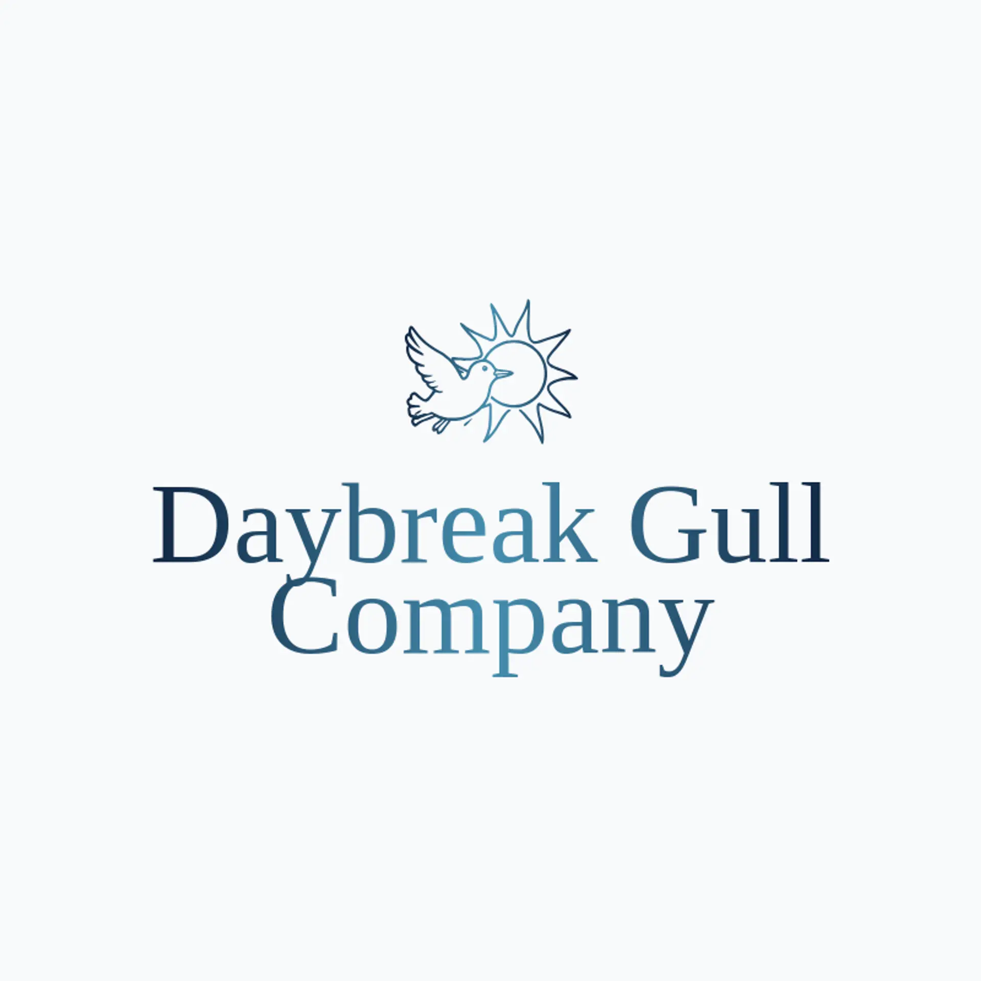 Daybreak Gull Company logo for seagull