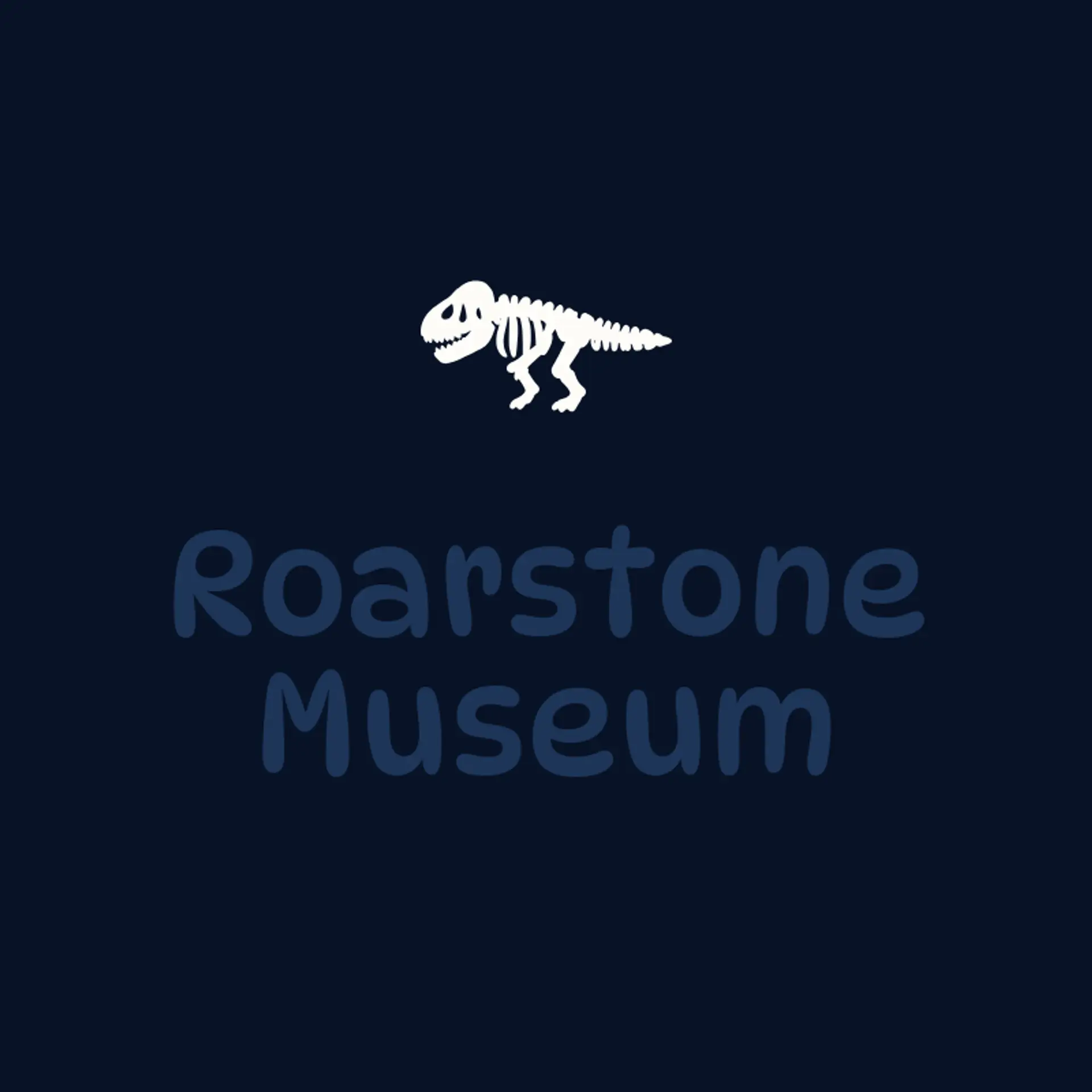 Roarstone Museum logo for dinosaur