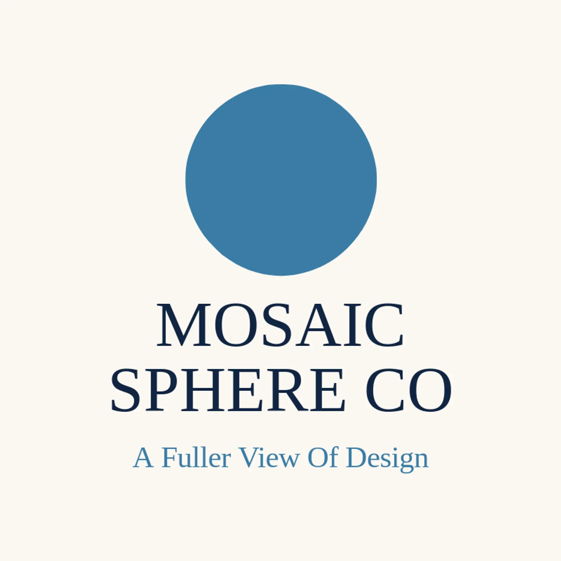 Mosaic Sphere Co logo for sphere