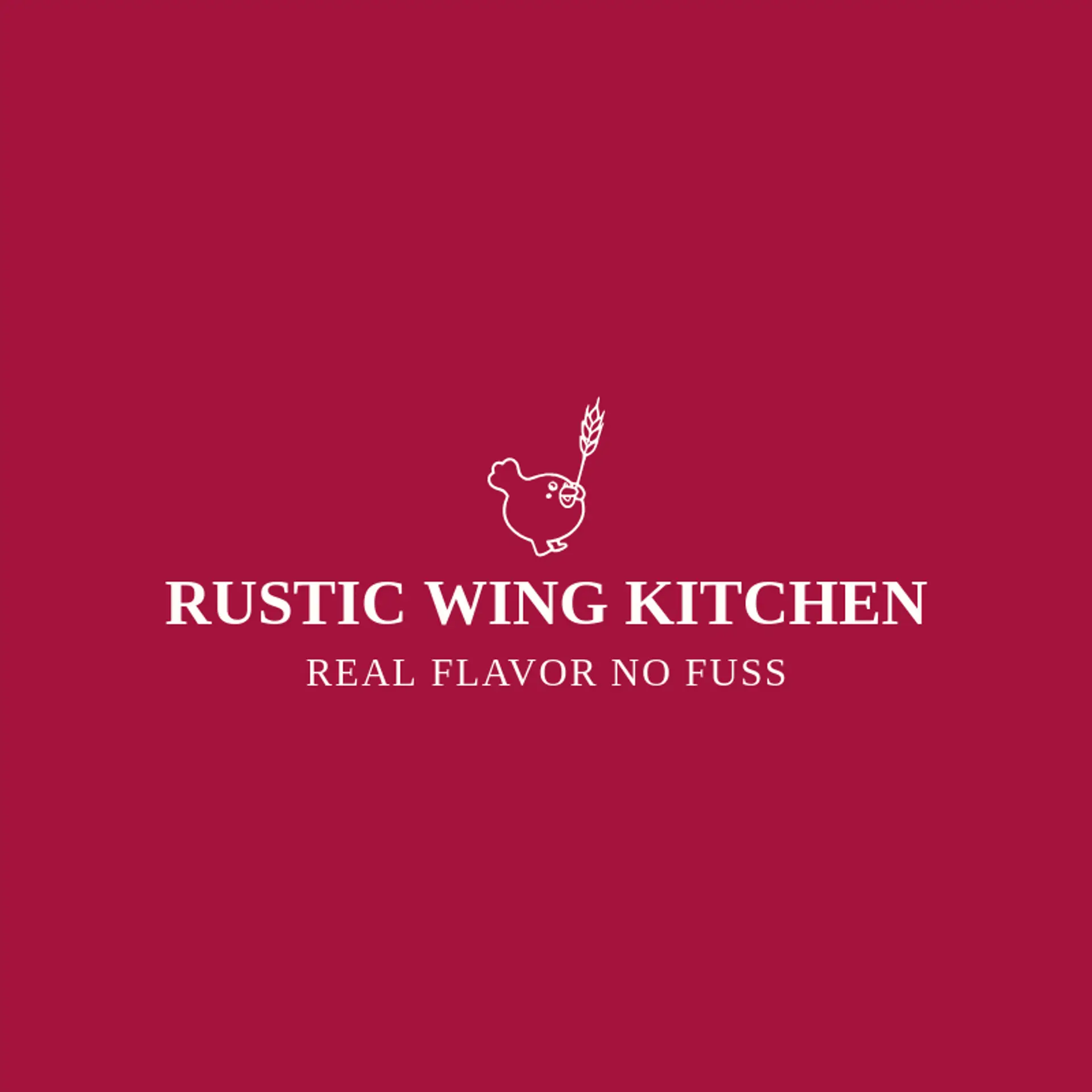 Rustic Wing Kitchen logo for fried chicken