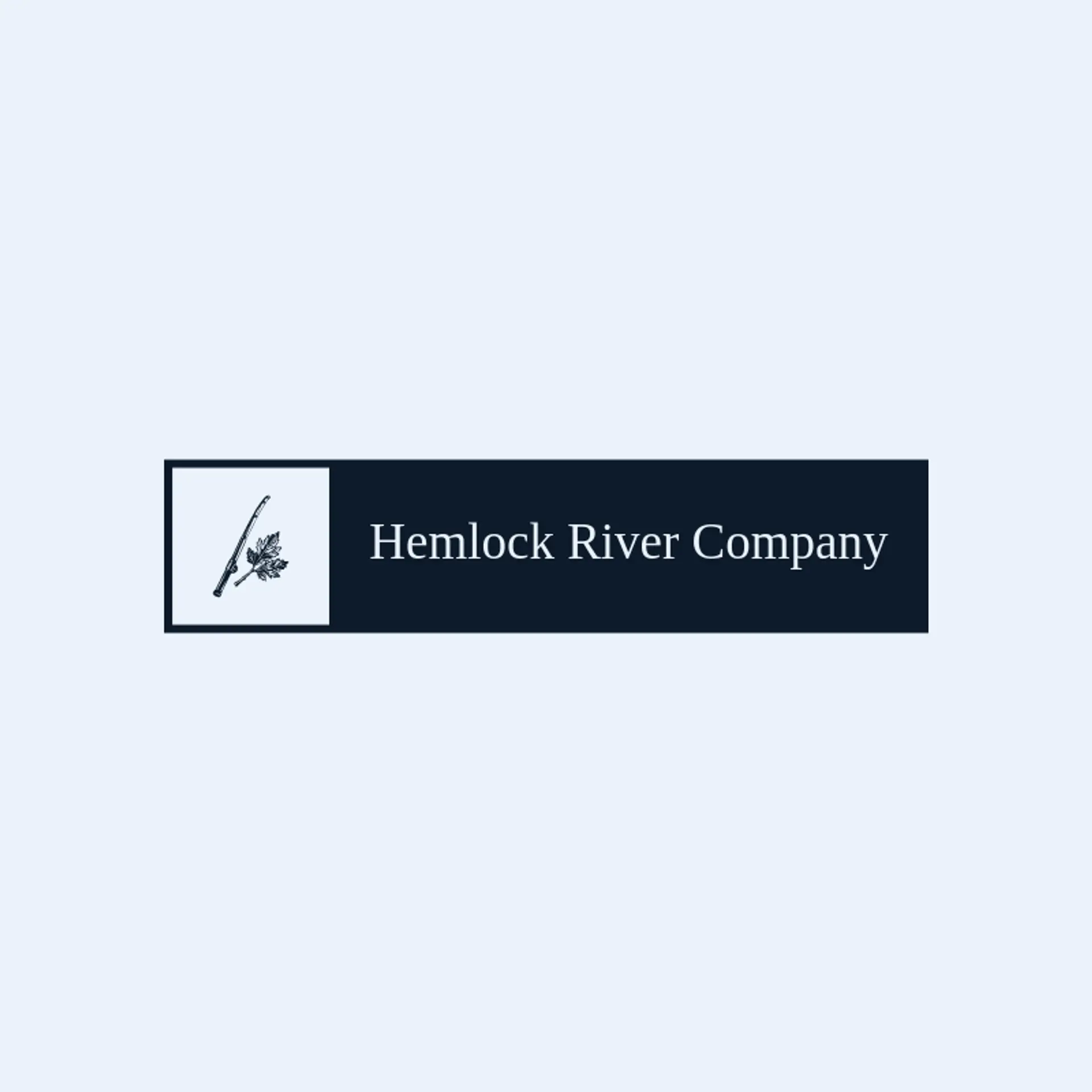 Hemlock River Company logo for fly fishing