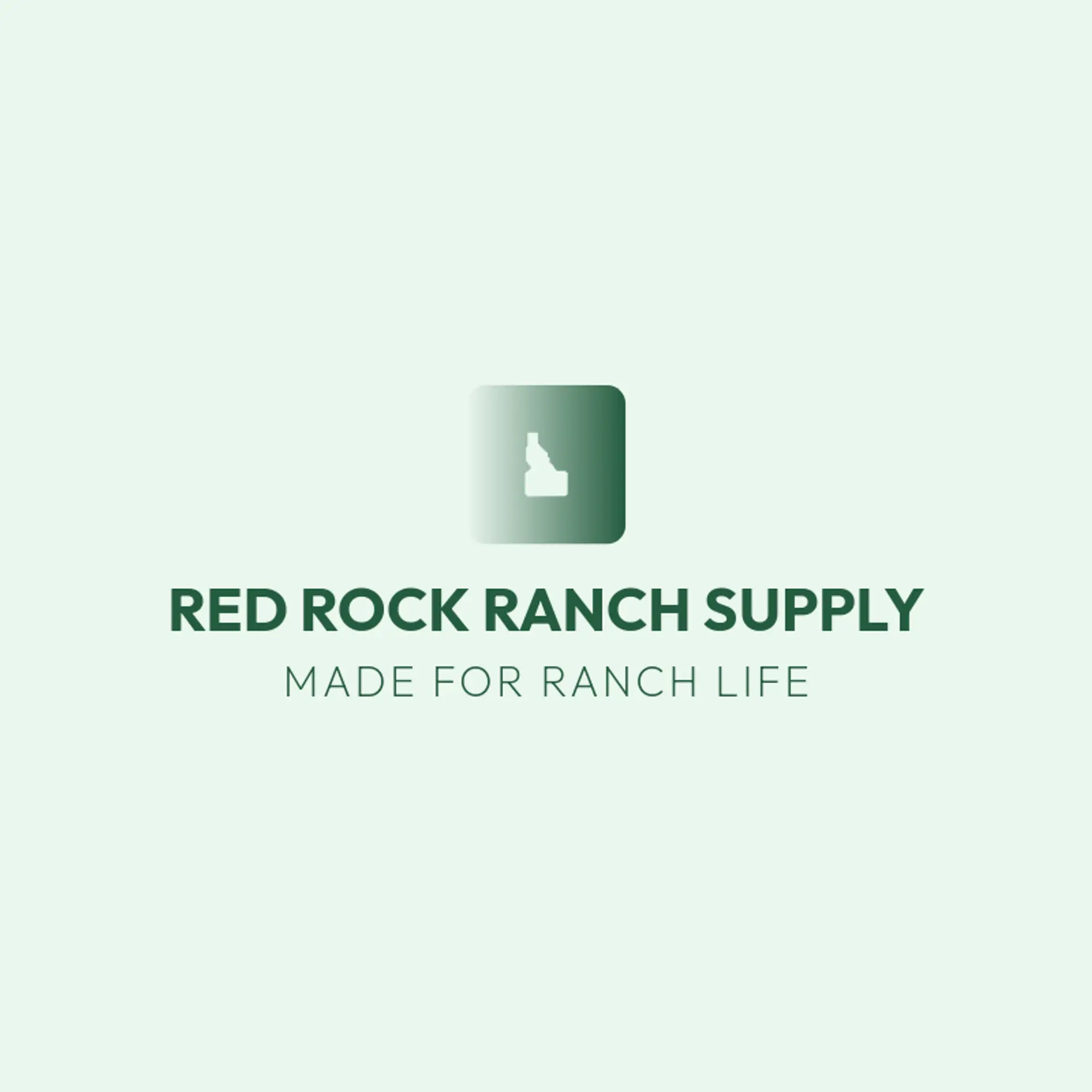 Red Rock Ranch Supply logo for idaho