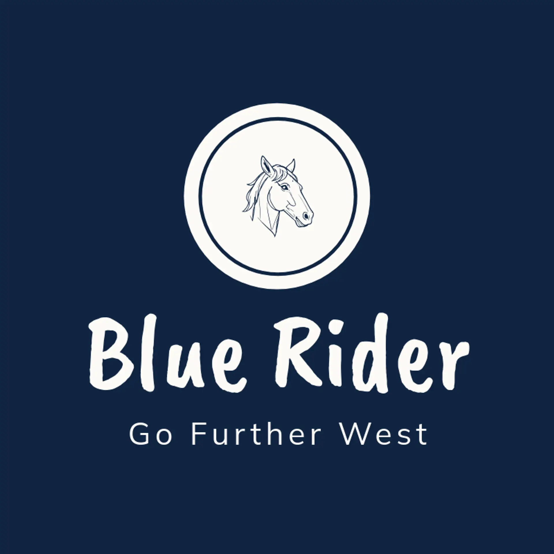 Blue Rider logo for cowboy