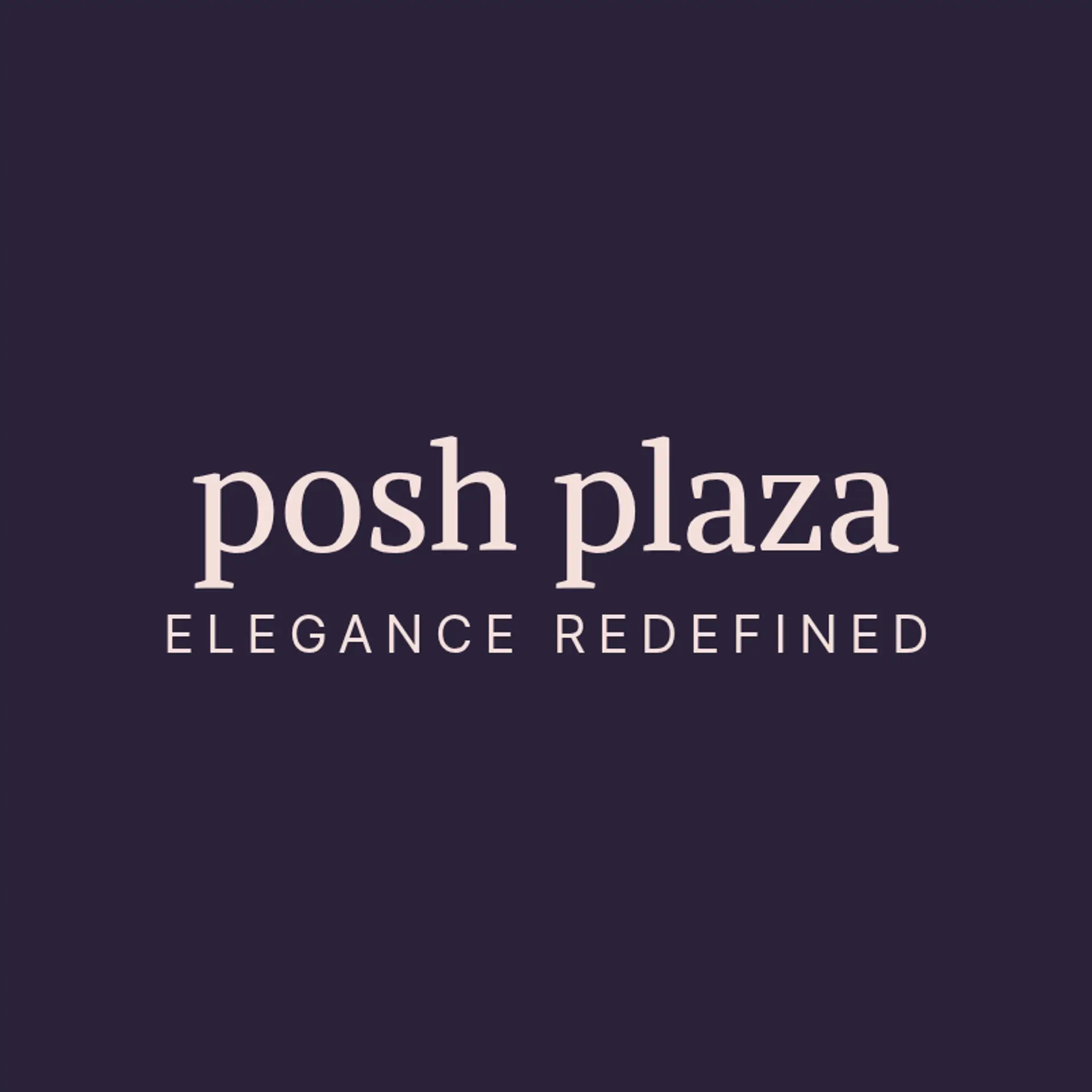 Posh Plaza logo for fashion business
