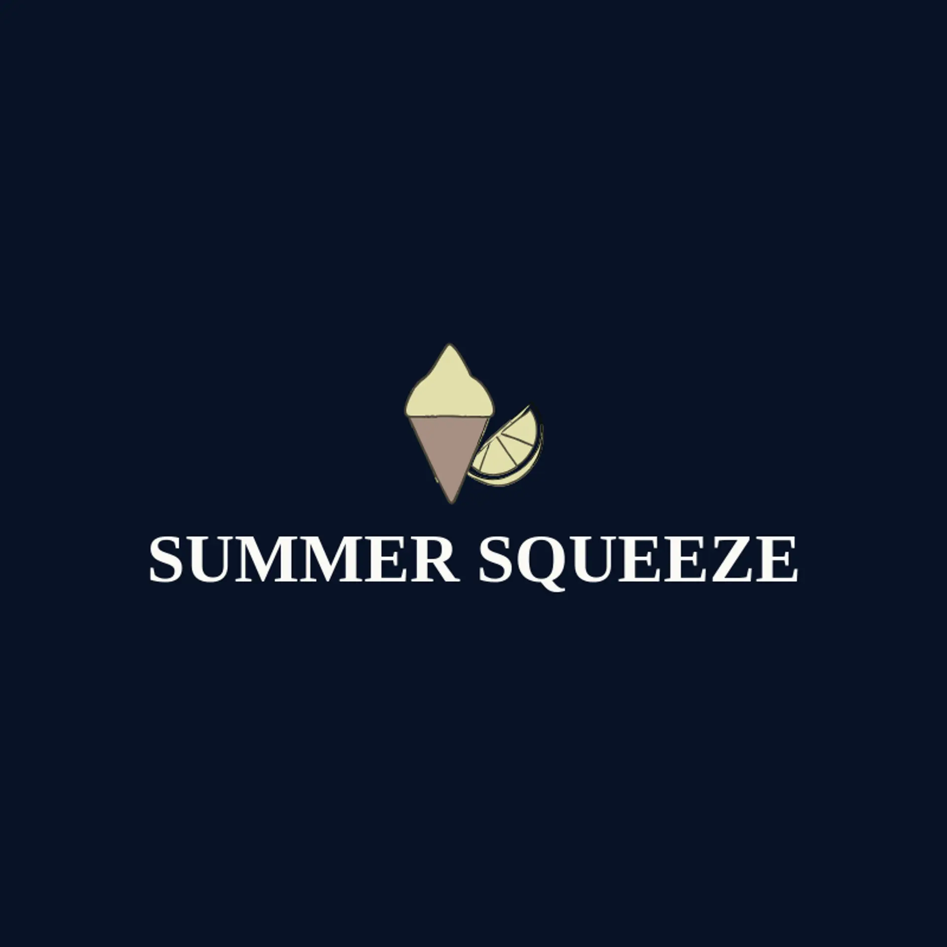 Summer Squeeze logo for snow cone