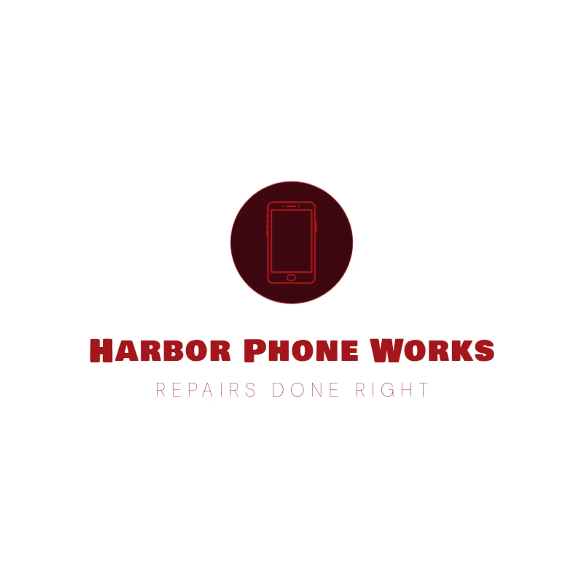 Harbor Phone Works logo for cell phone