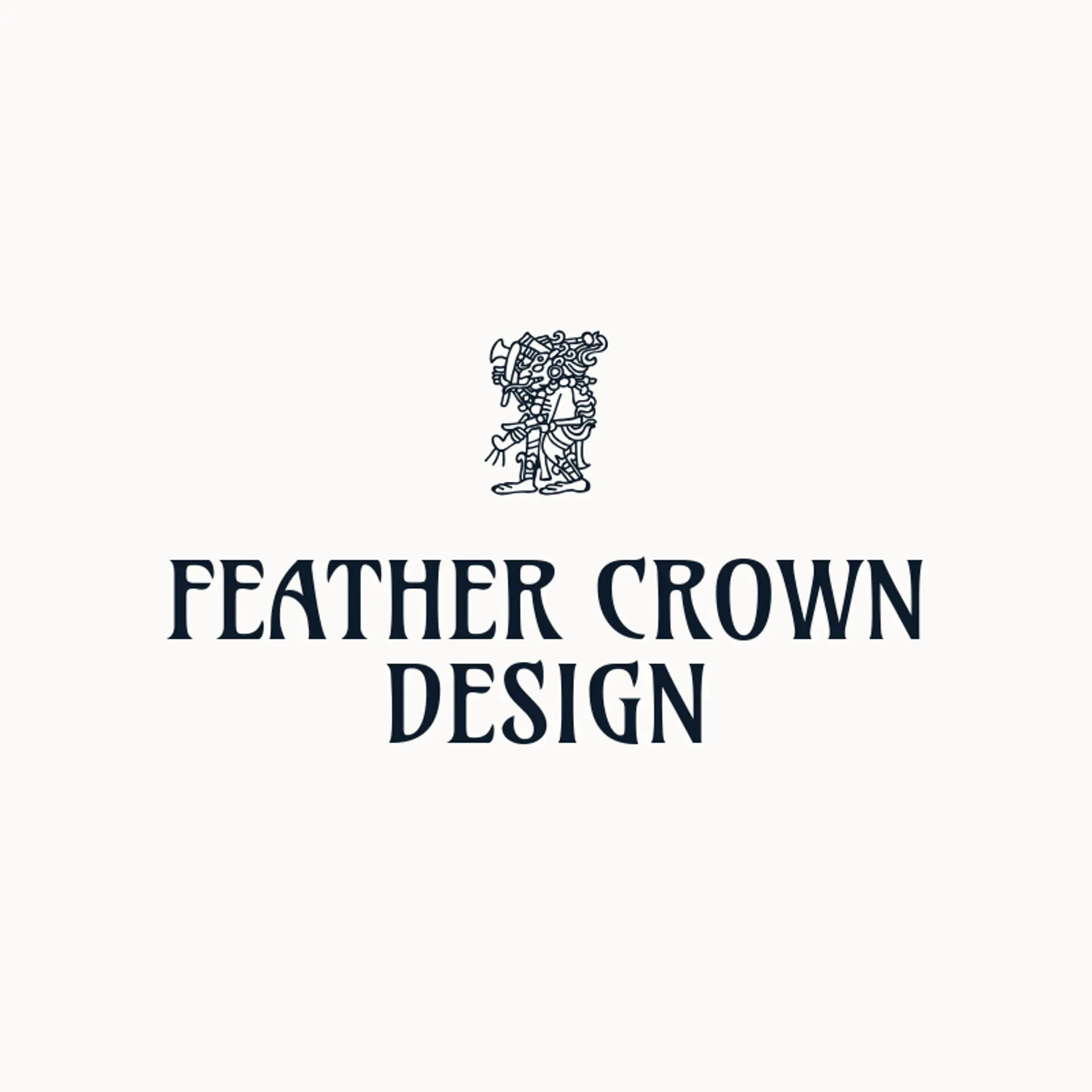 Feather Crown Design logo for aztec