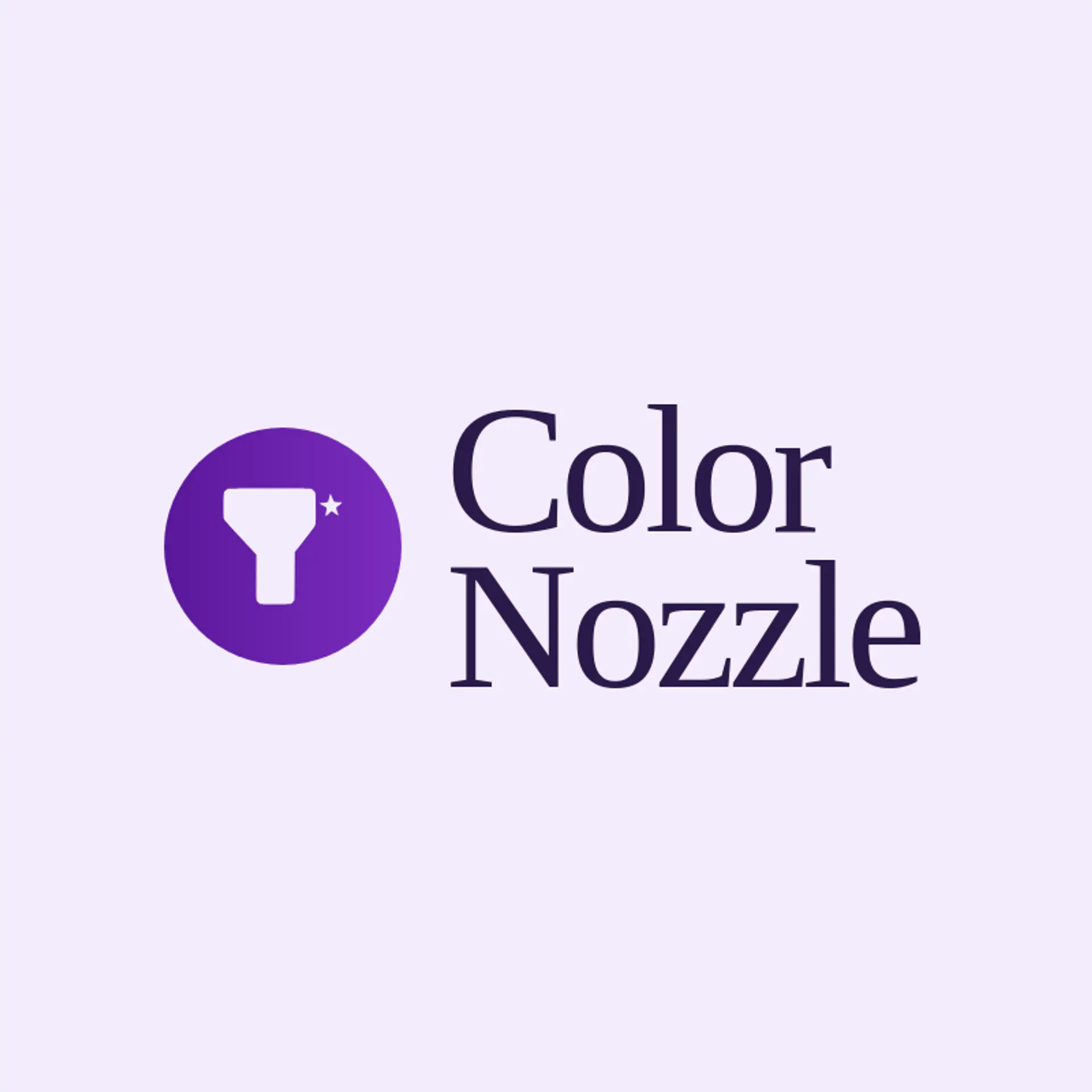 Color Nozzle logo for paint