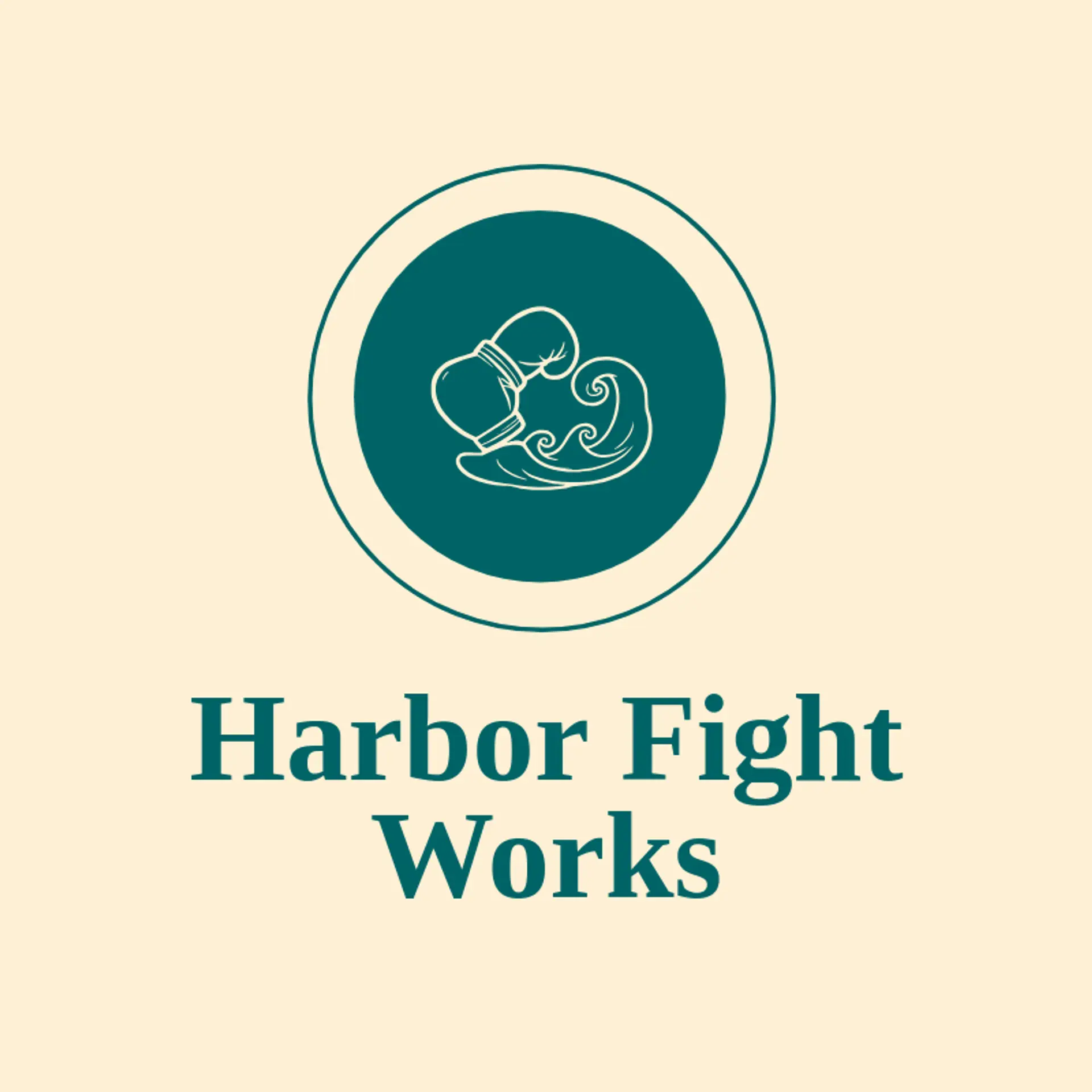 Harbor Fight Works logo for fight