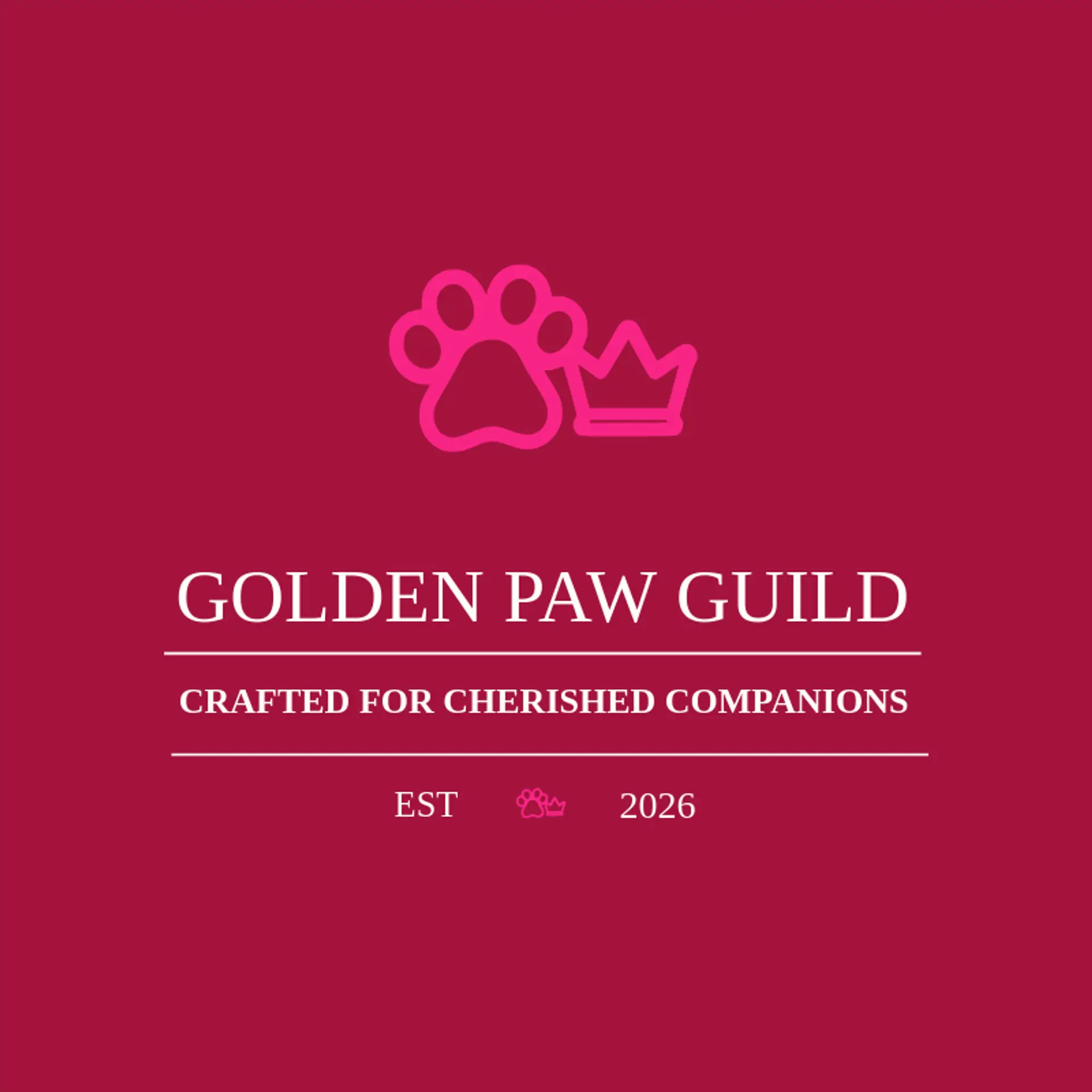 Golden Paw Guild logo for paw print