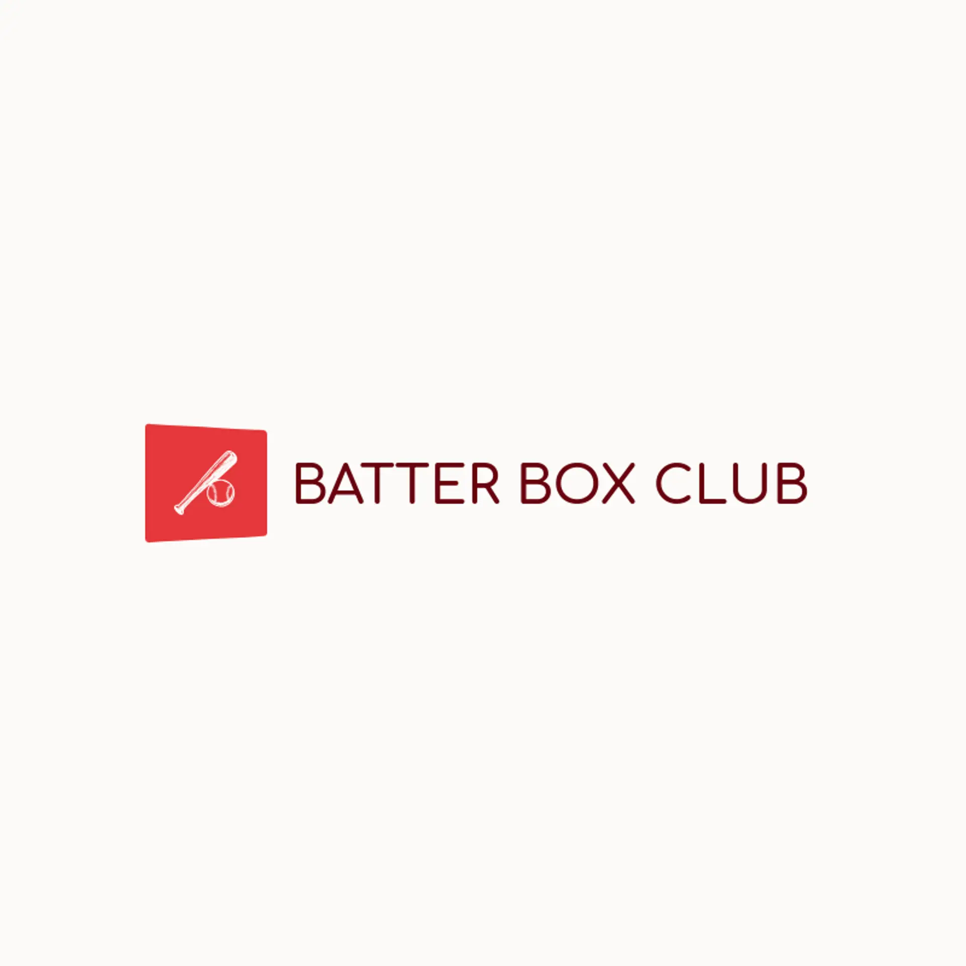 Batter Box Club logo for softball