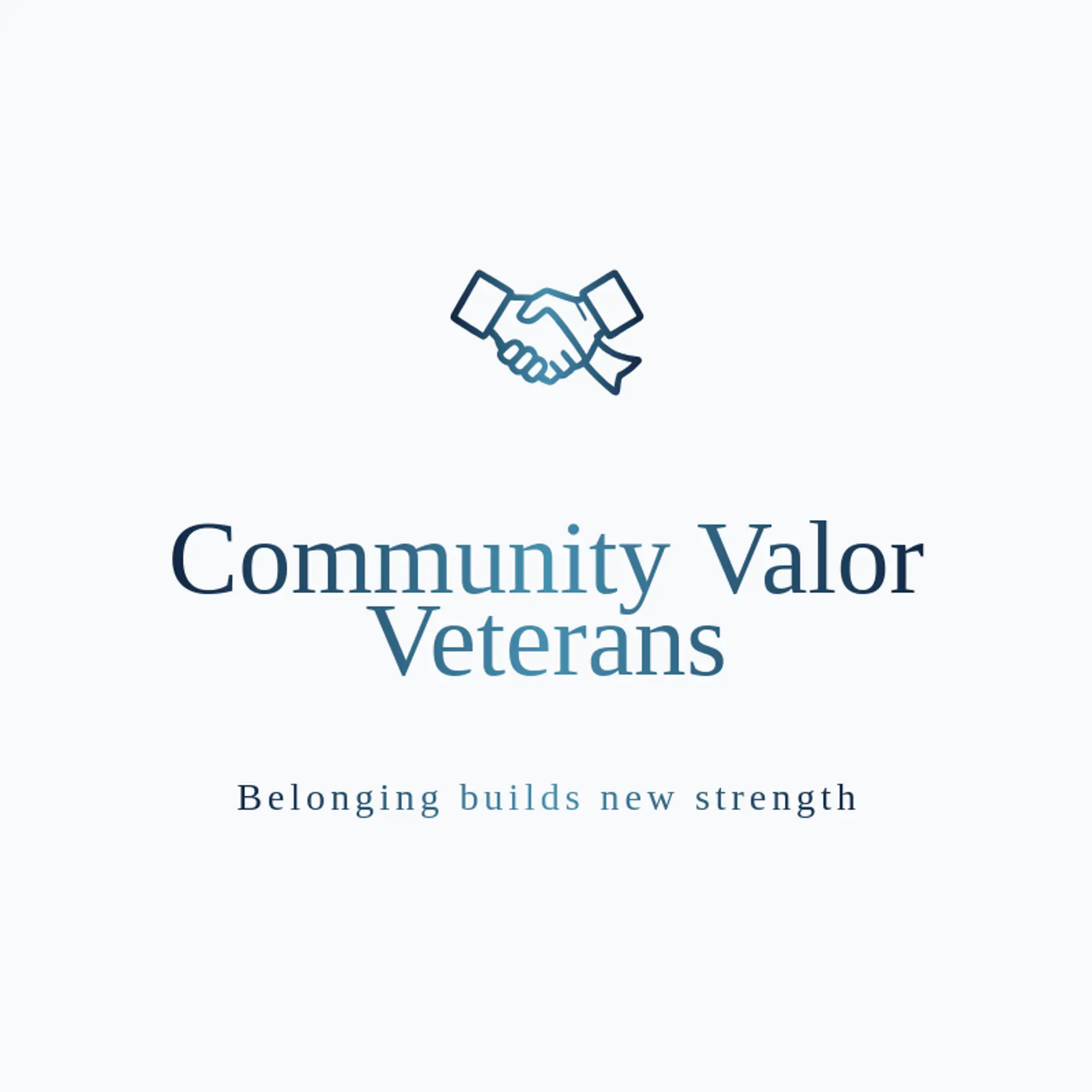 Community Valor Veterans logo for veteran
