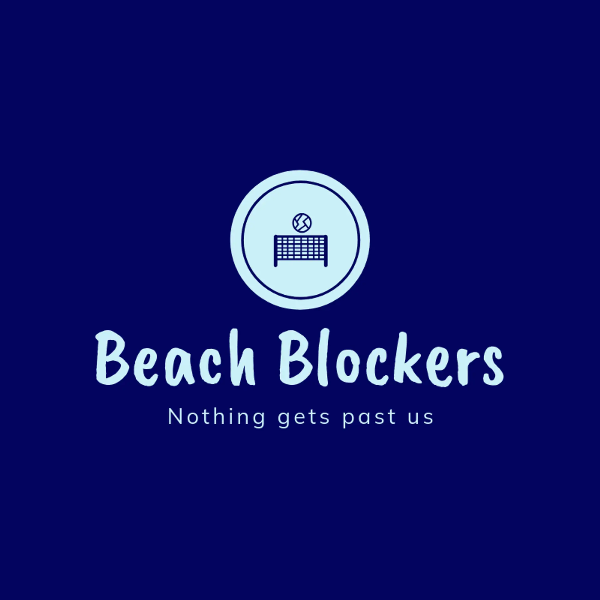 Beach Blockers logo for volleyball