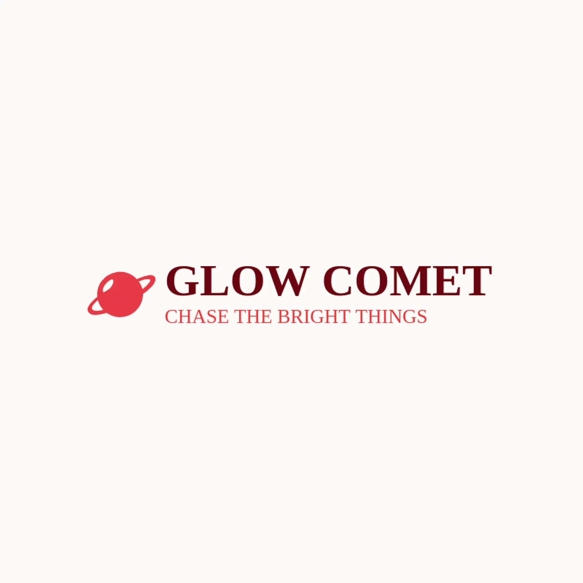 Glow Comet logo for glow