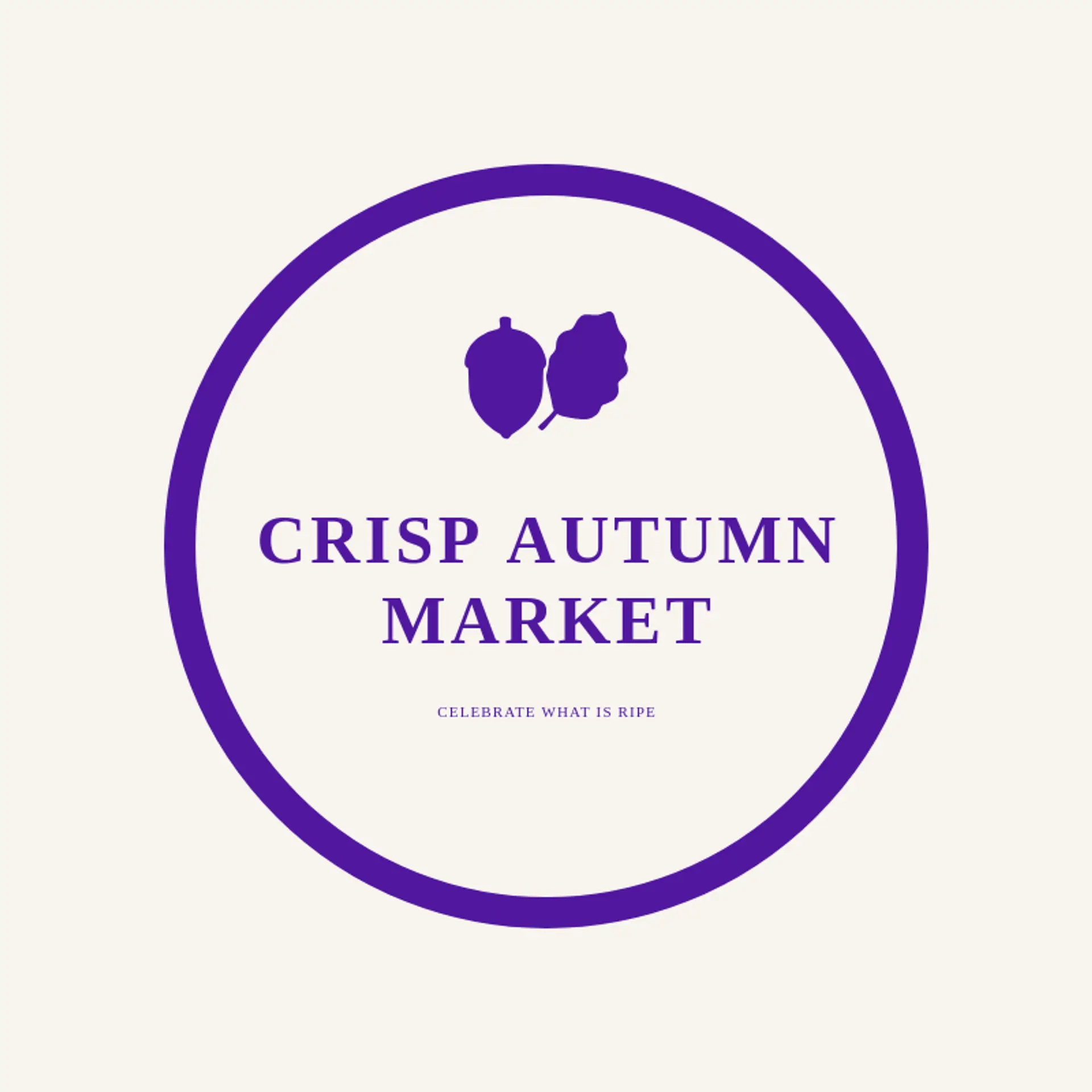 Crisp Autumn Market logo for harvest