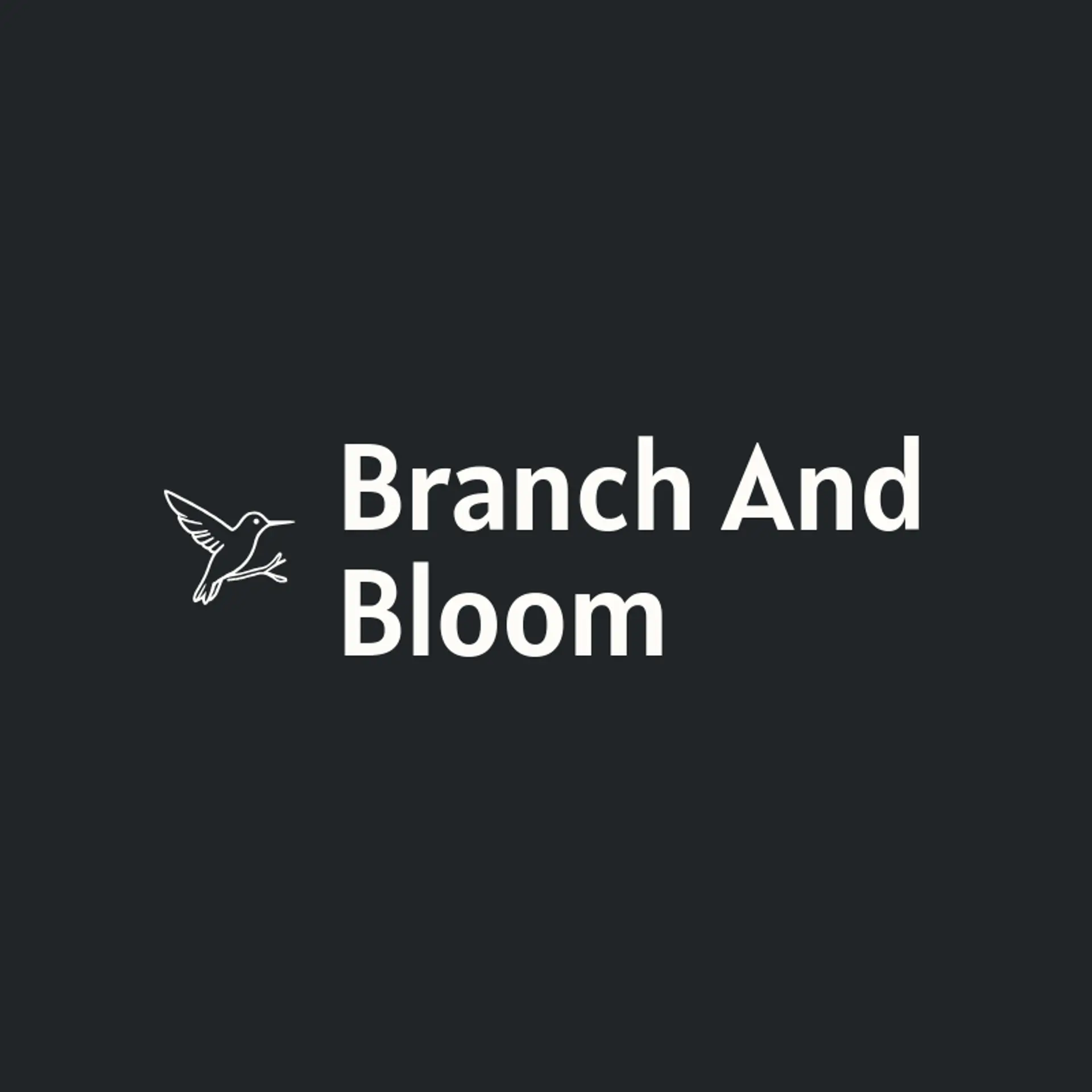 Branch And Bloom logo for hummingbird