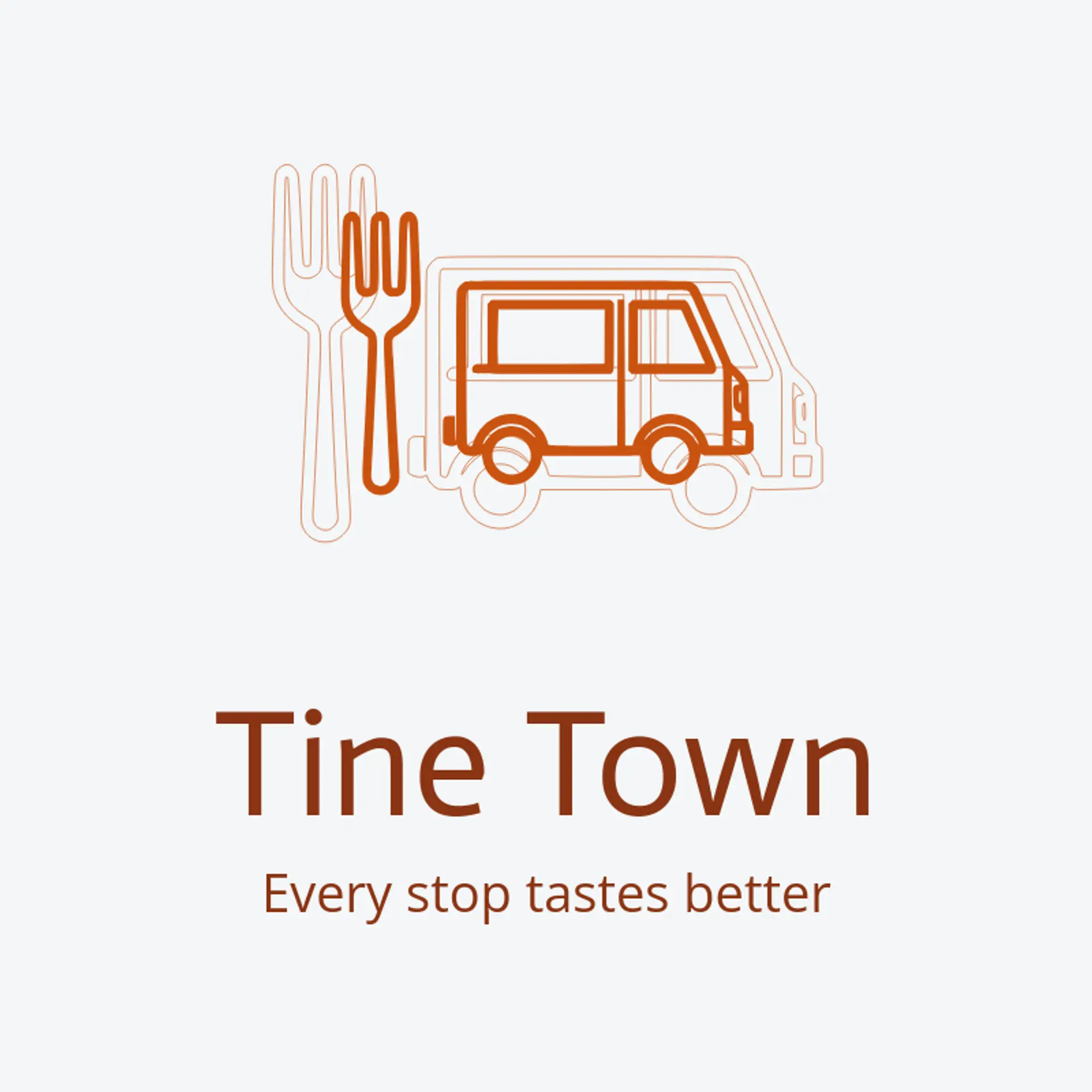 Tine Town logo for food truck