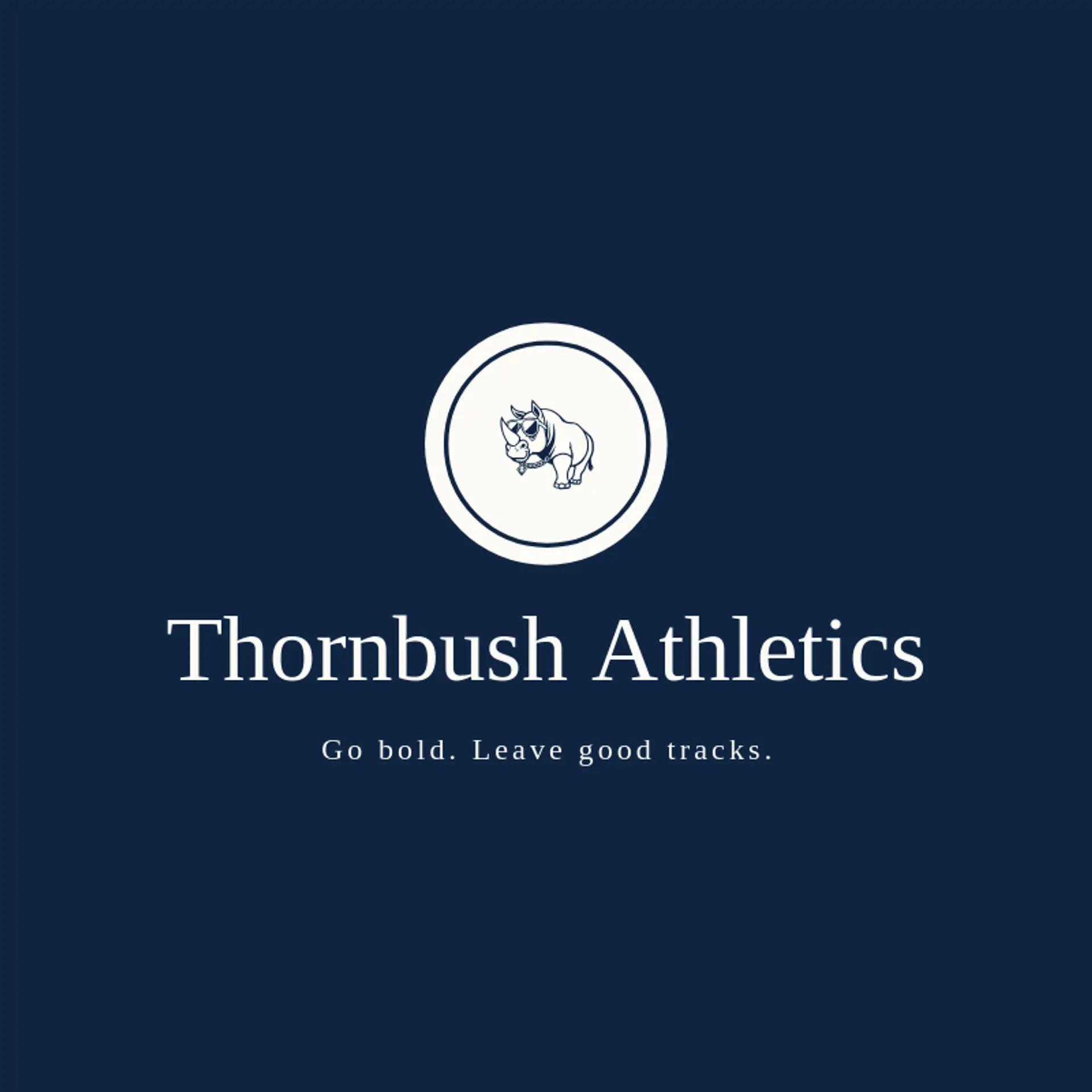 Thornbush Athletics logo for rhino