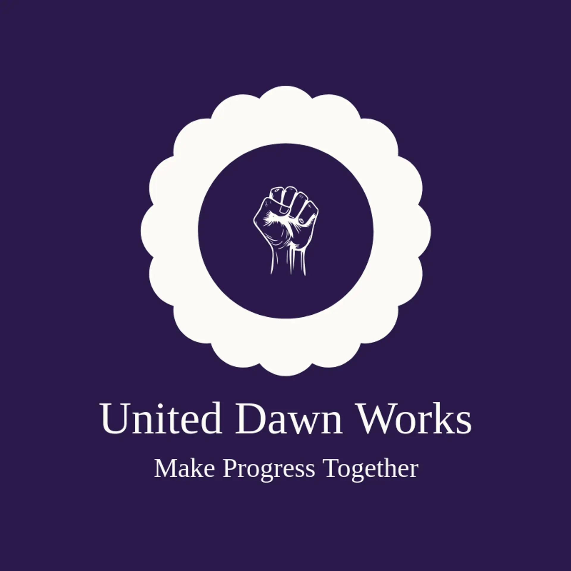 United Dawn Works logo for revolution