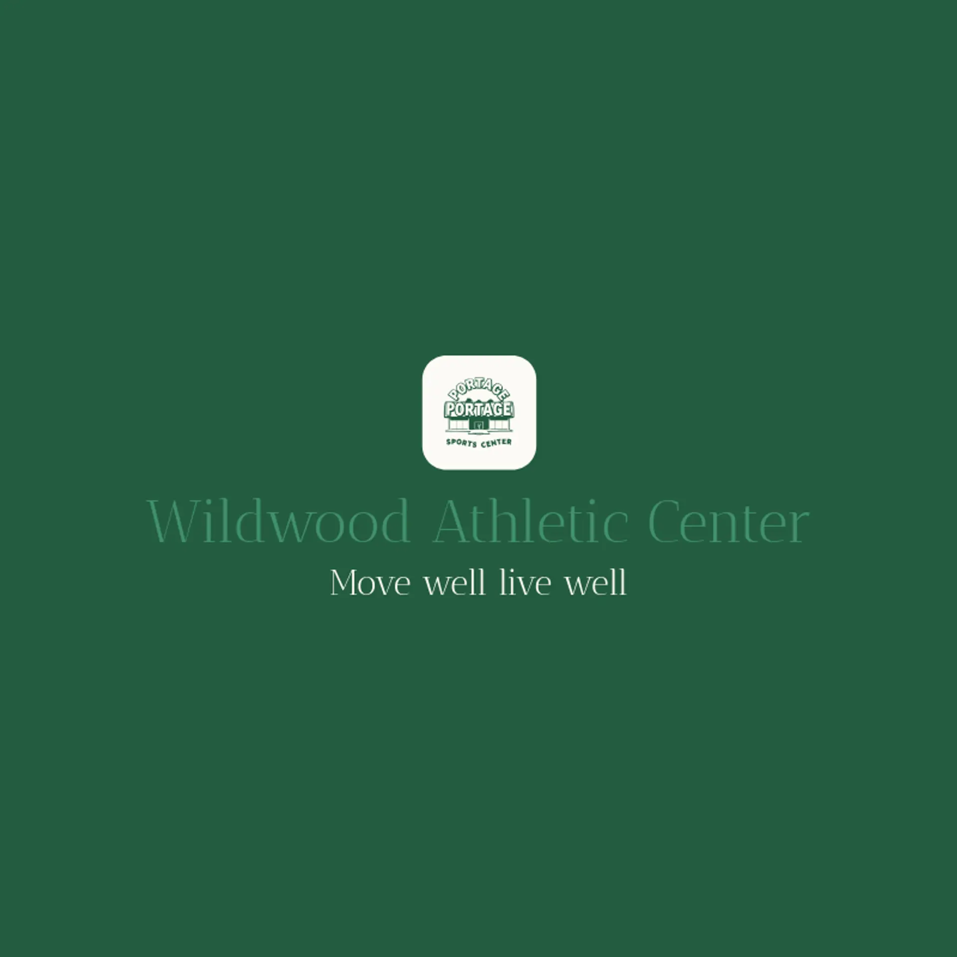 Wildwood Athletic Center logo for sports center