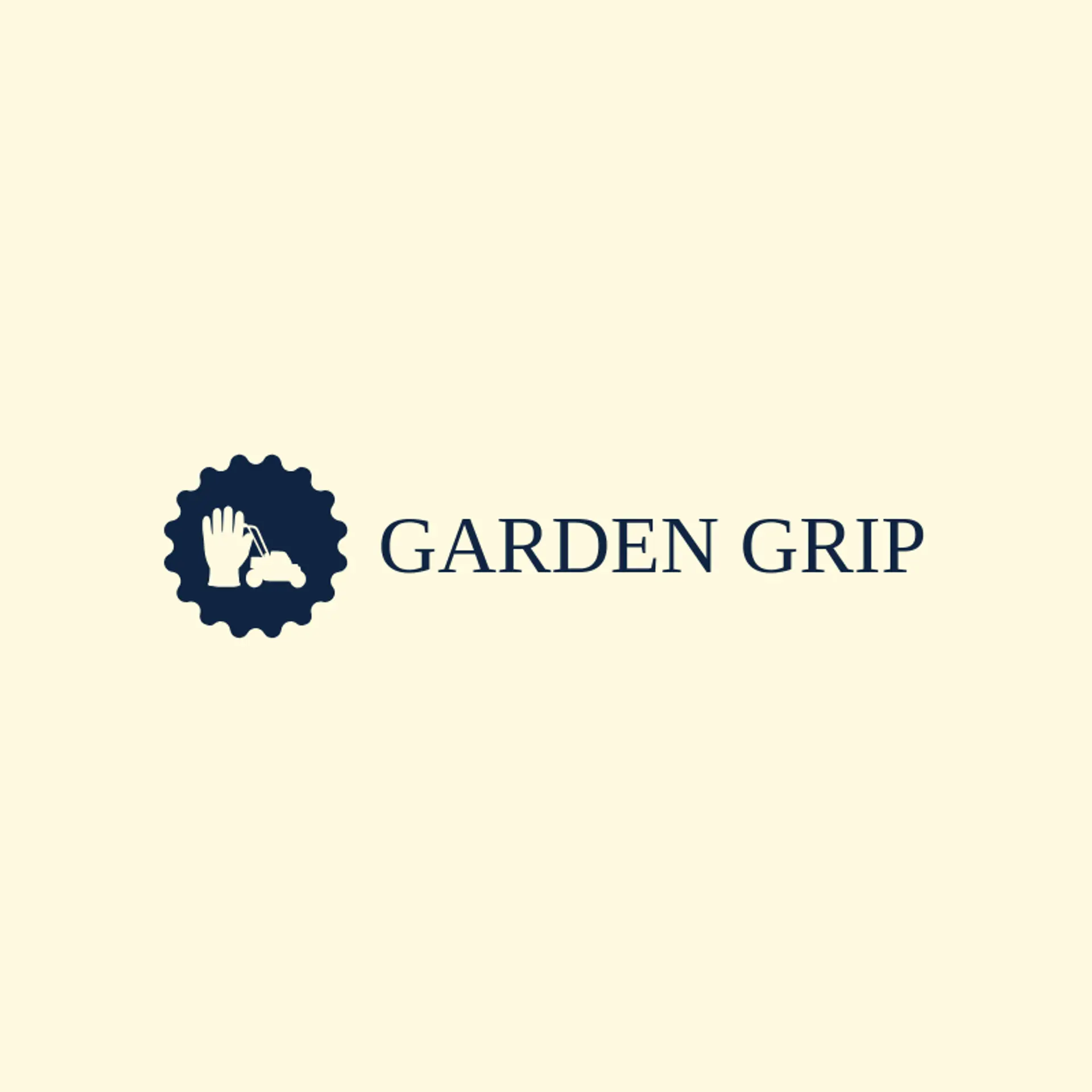 Garden Grip logo for lawn mower