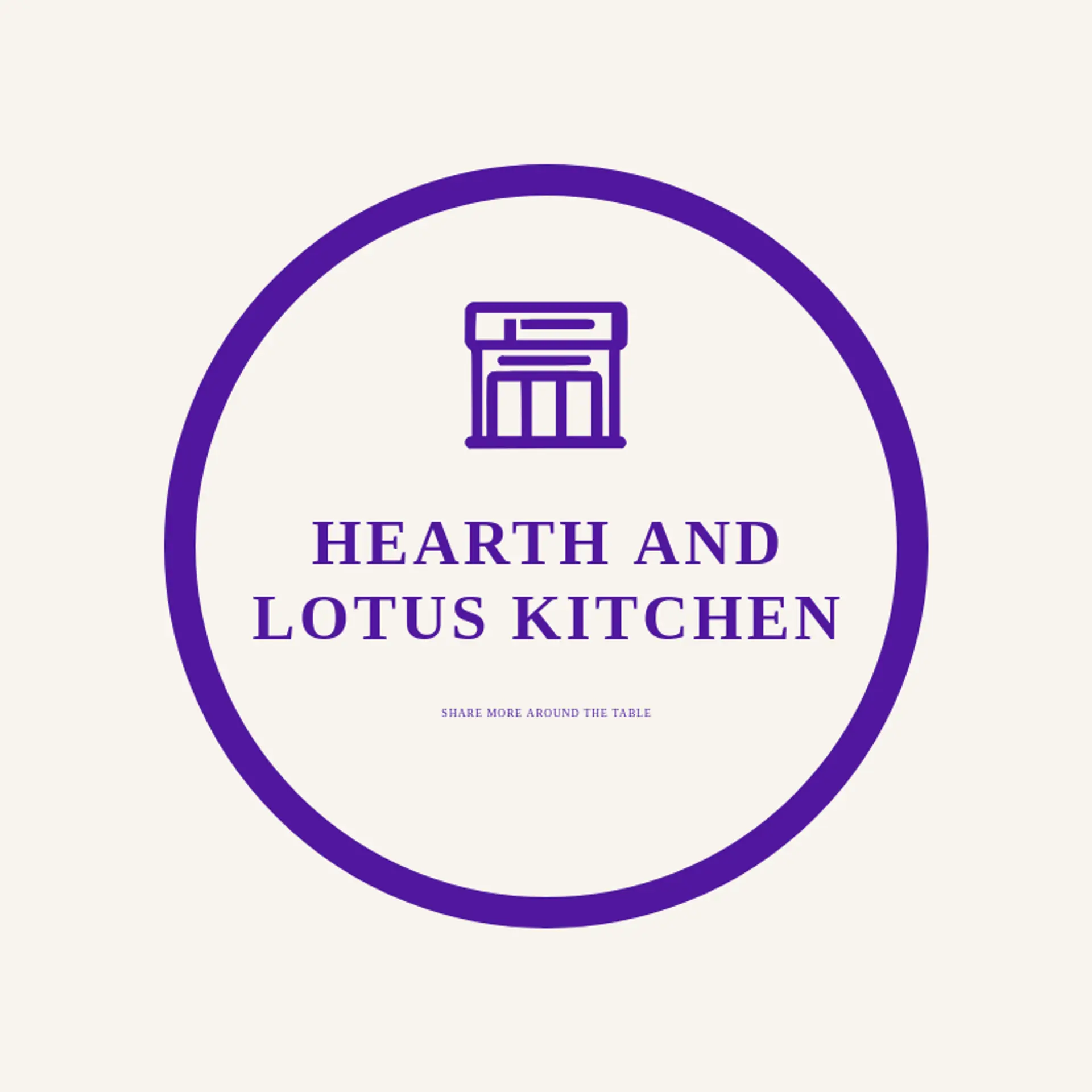 Hearth and Lotus Kitchen logo for chinese restaurant