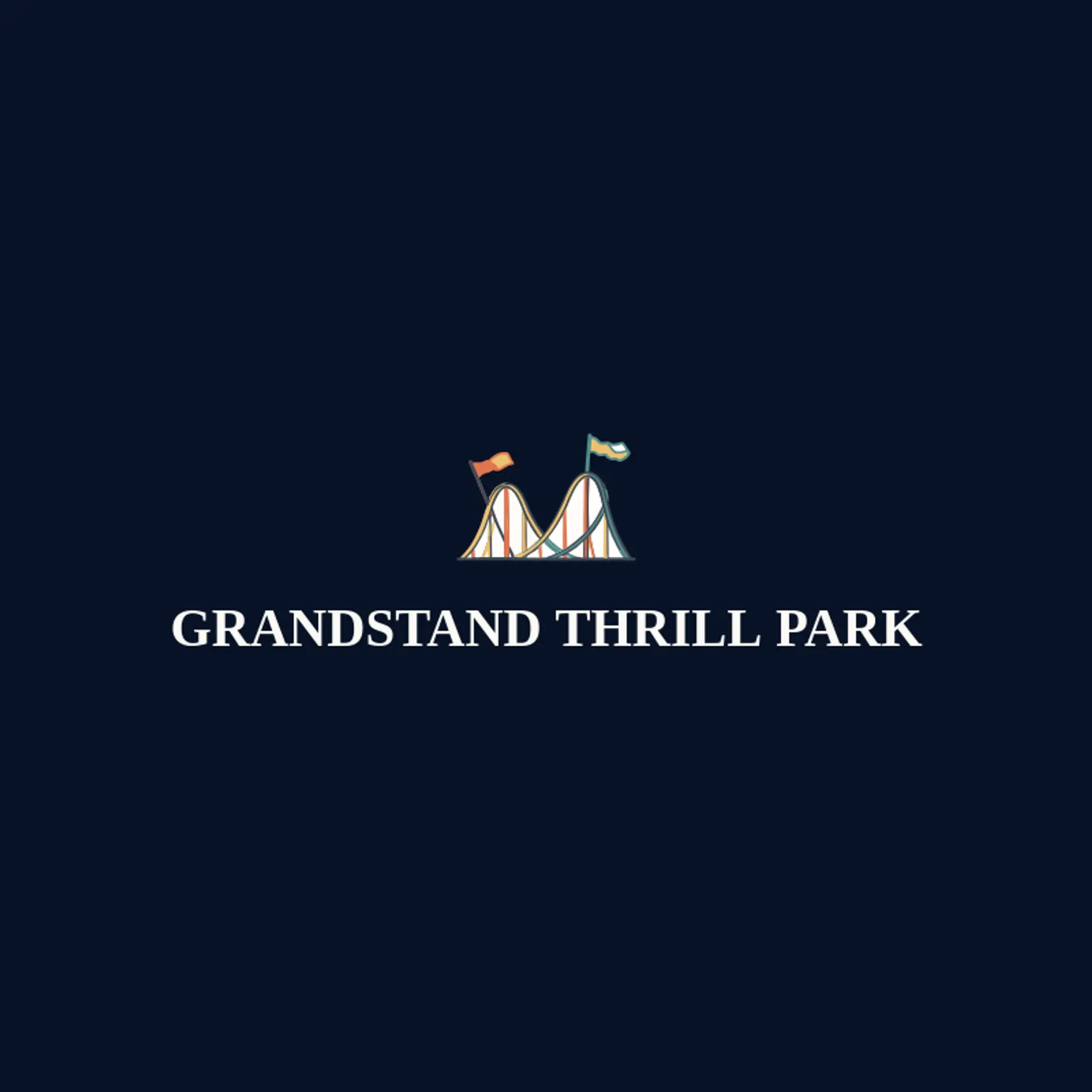 Grandstand Thrill Park logo for roller coaster