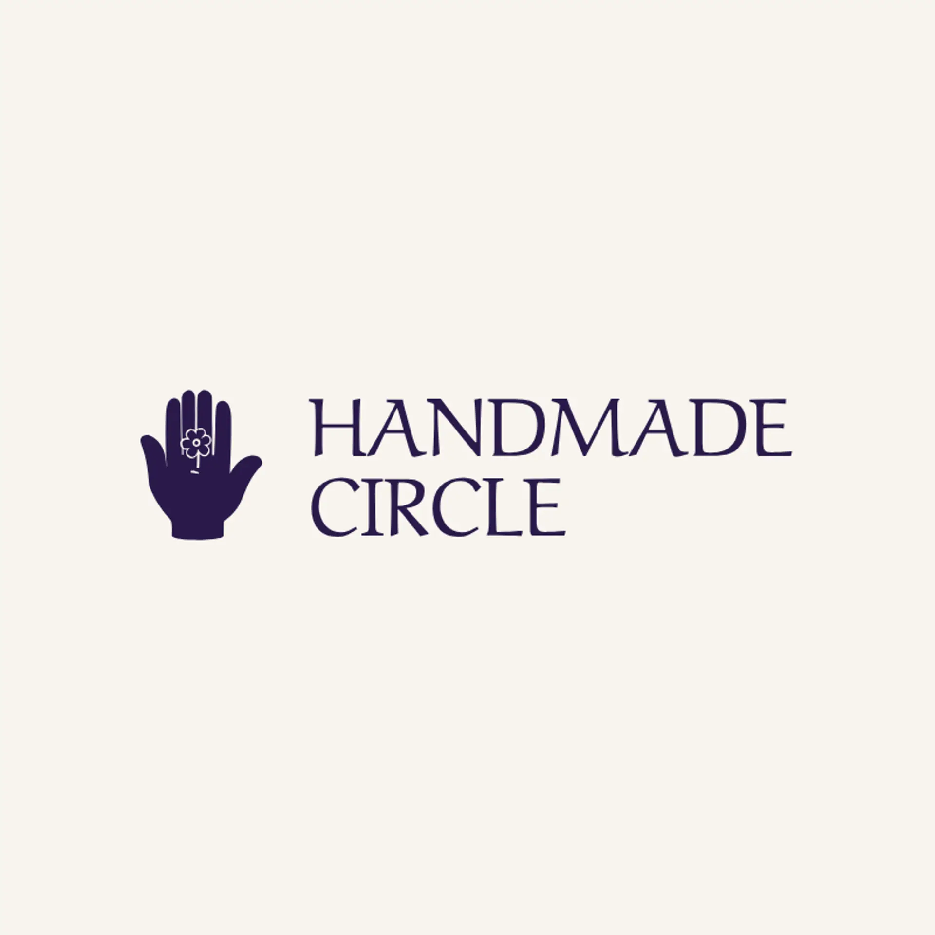 Handmade Circle logo for hand