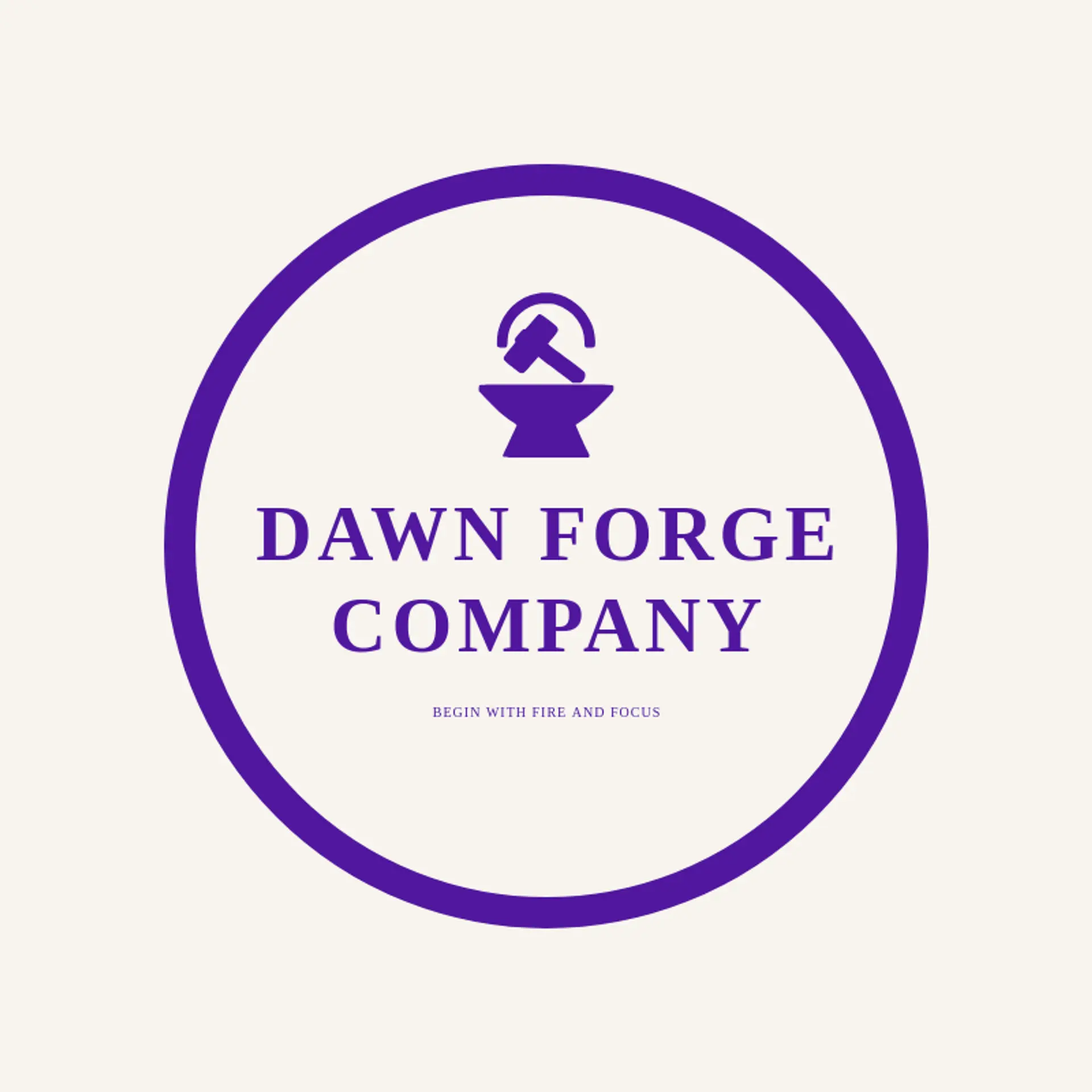 Dawn Forge Company logo for blacksmith