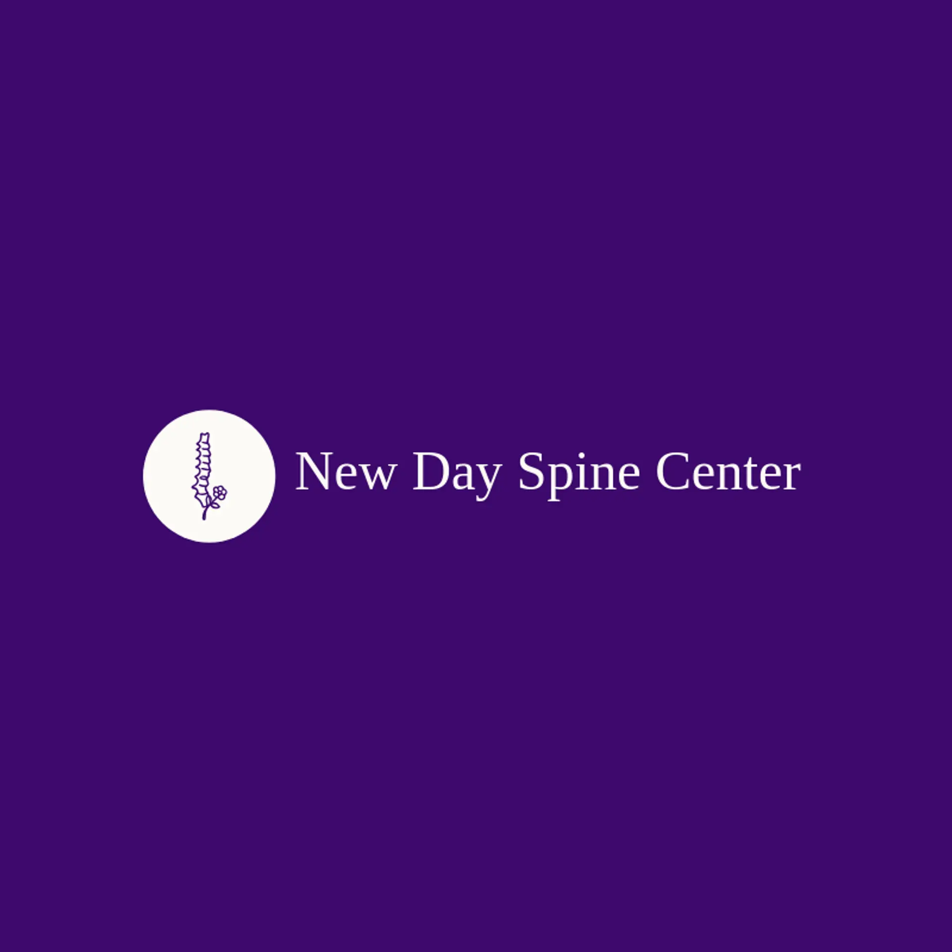 New Day Spine Center logo for spine