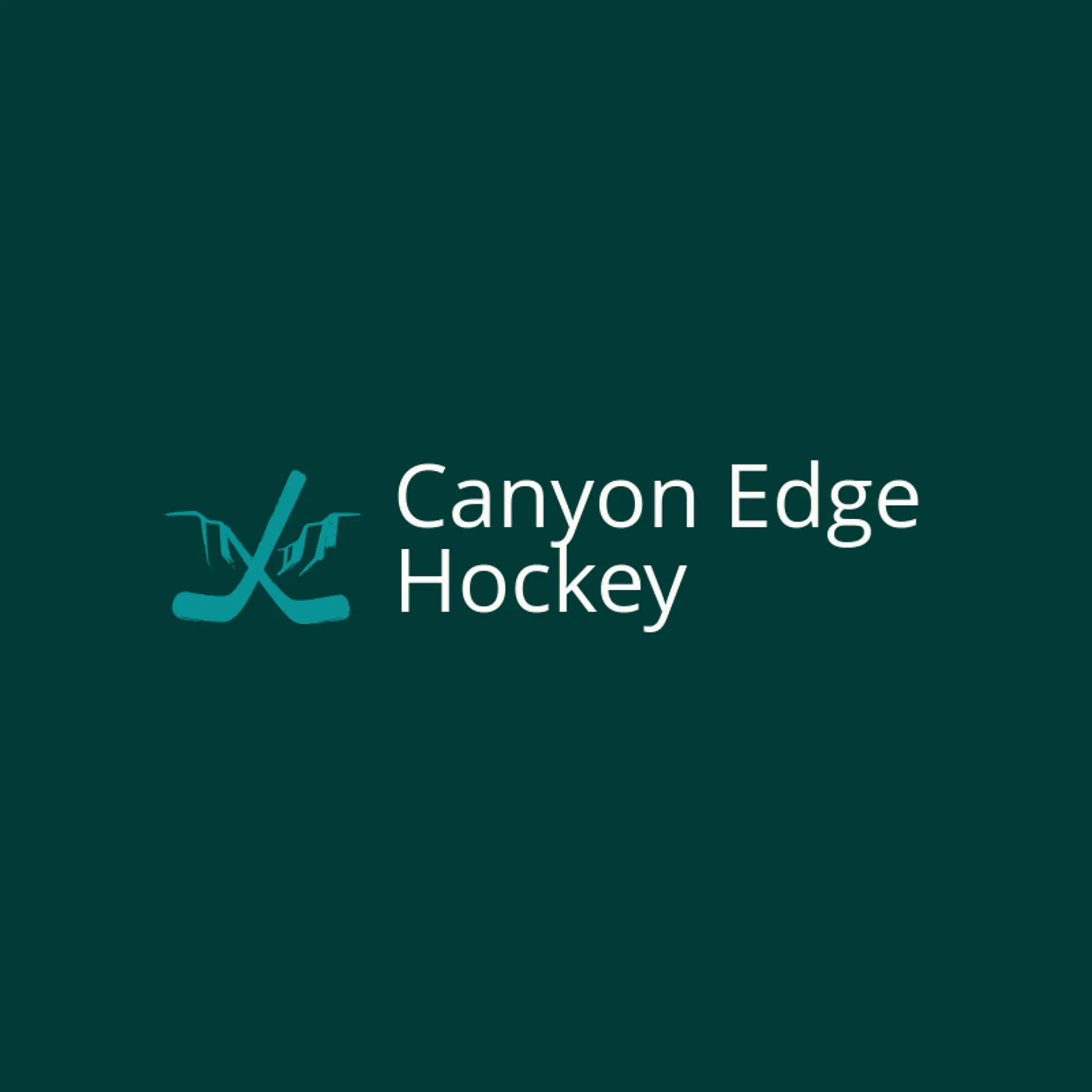 Canyon Edge Hockey logo for hockey stick