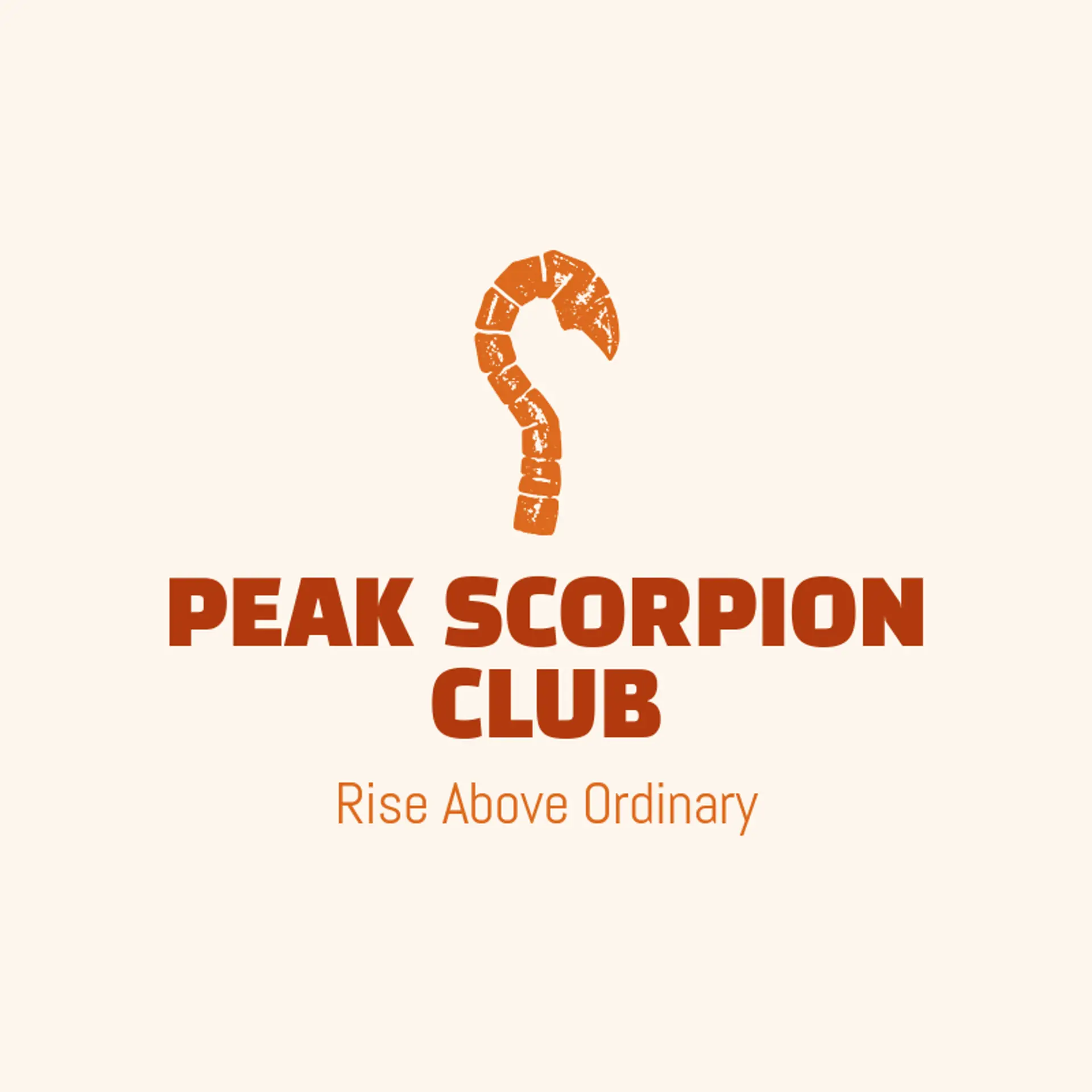 Peak Scorpion Club logo for scorpion