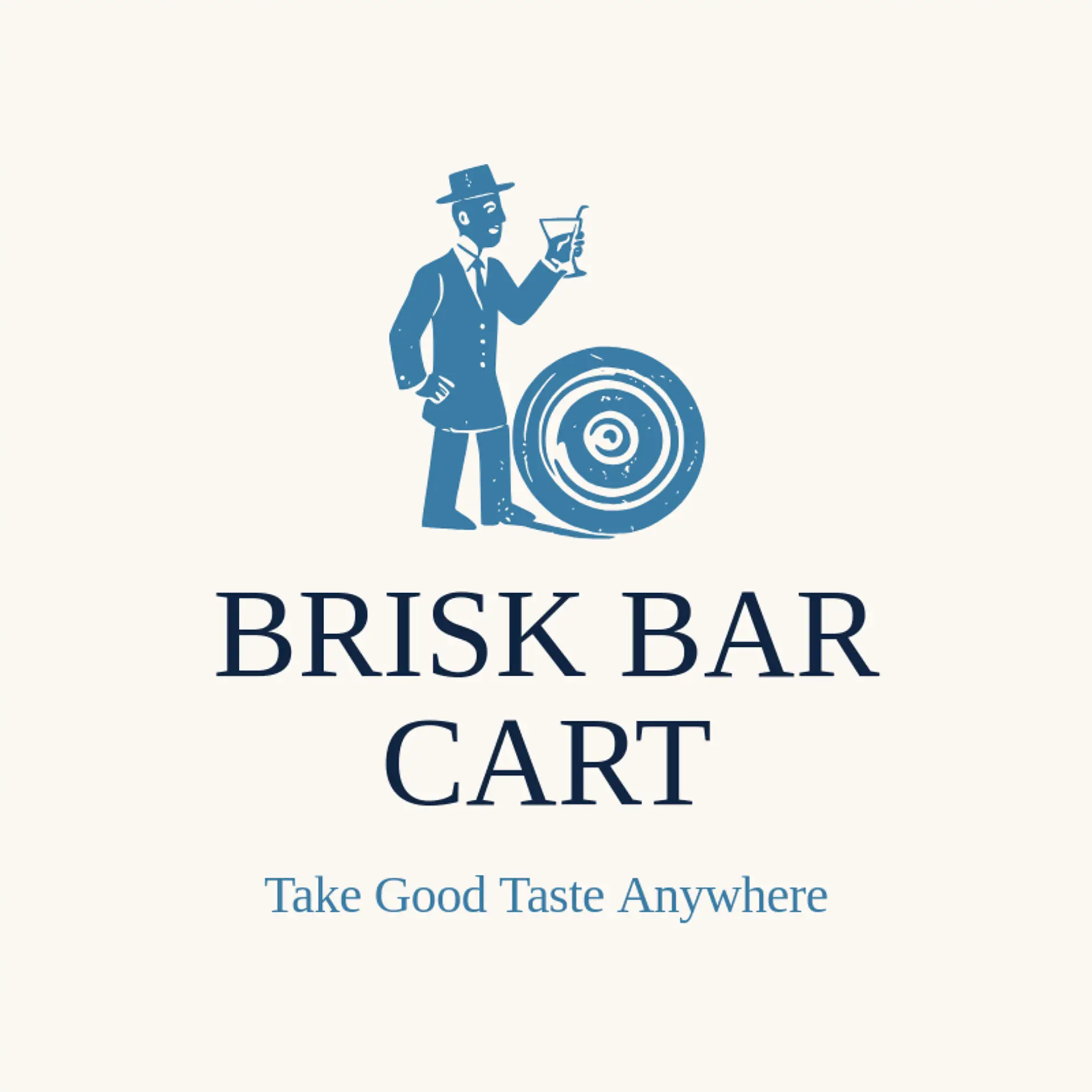Brisk Bar Cart logo for bartender
