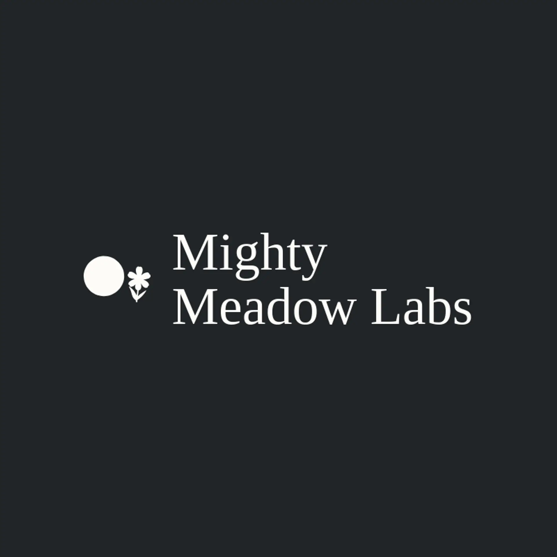 Mighty Meadow Labs logo for protein