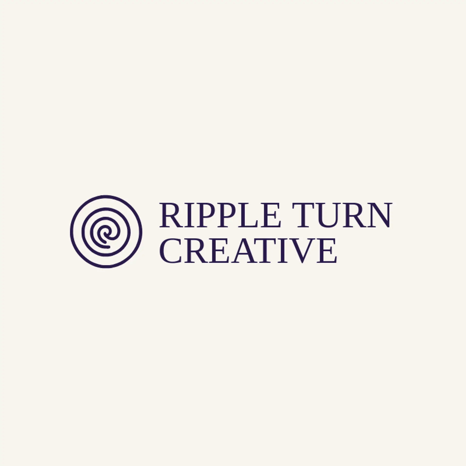 Ripple Turn Creative logo for spiral